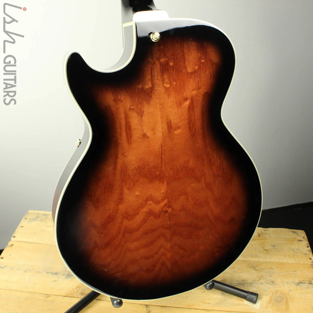 2018 Ibanez Artcore Expressionist AG95QA Dark Brown Sunburst - Image 7