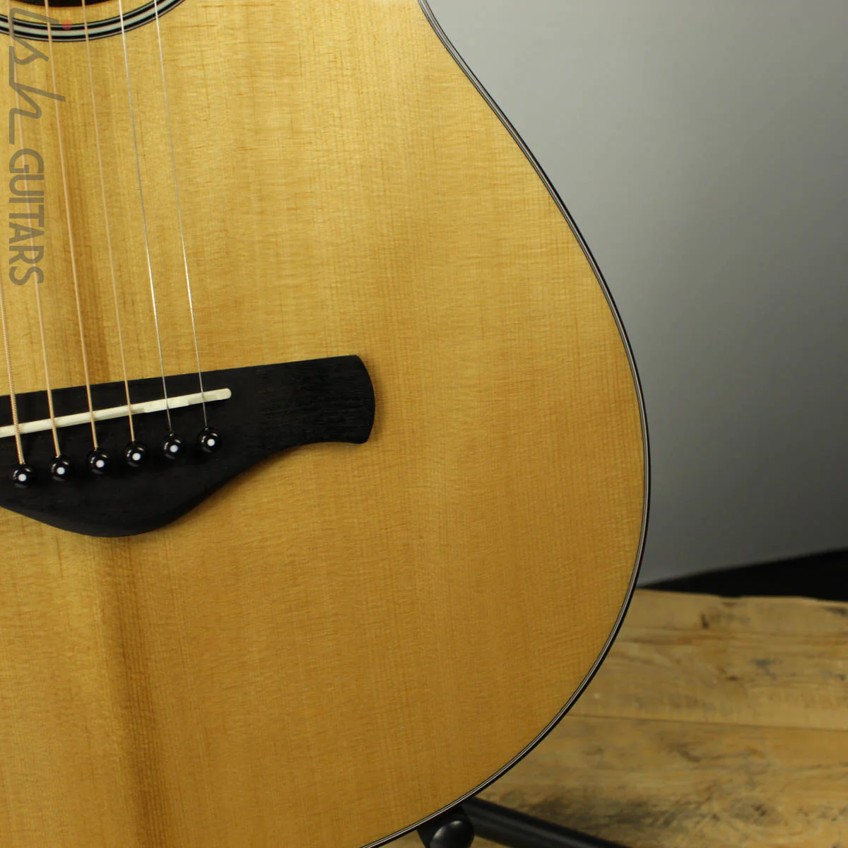 2018 Ibanez AVN9SPE-NT Thermo Aged Parlor Acoustic-Electric Guitar Natural - Image 4