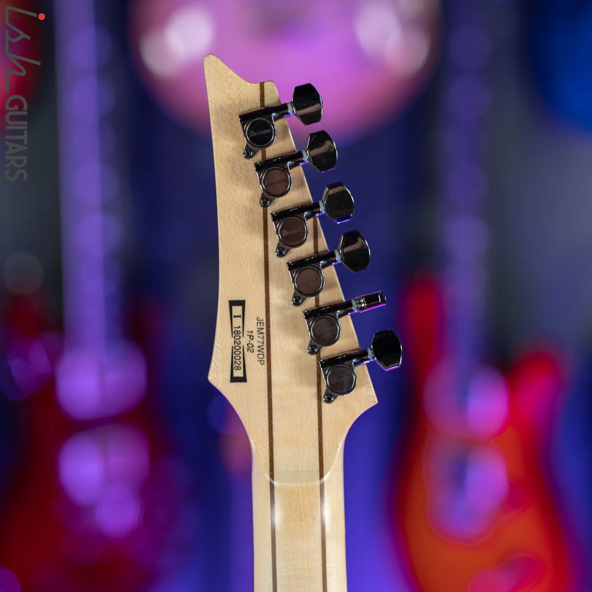 2018 Ibanez JEM77WDP Steve Vai Signature “Woody” Charcoal Brown Low Gloss - Image 14