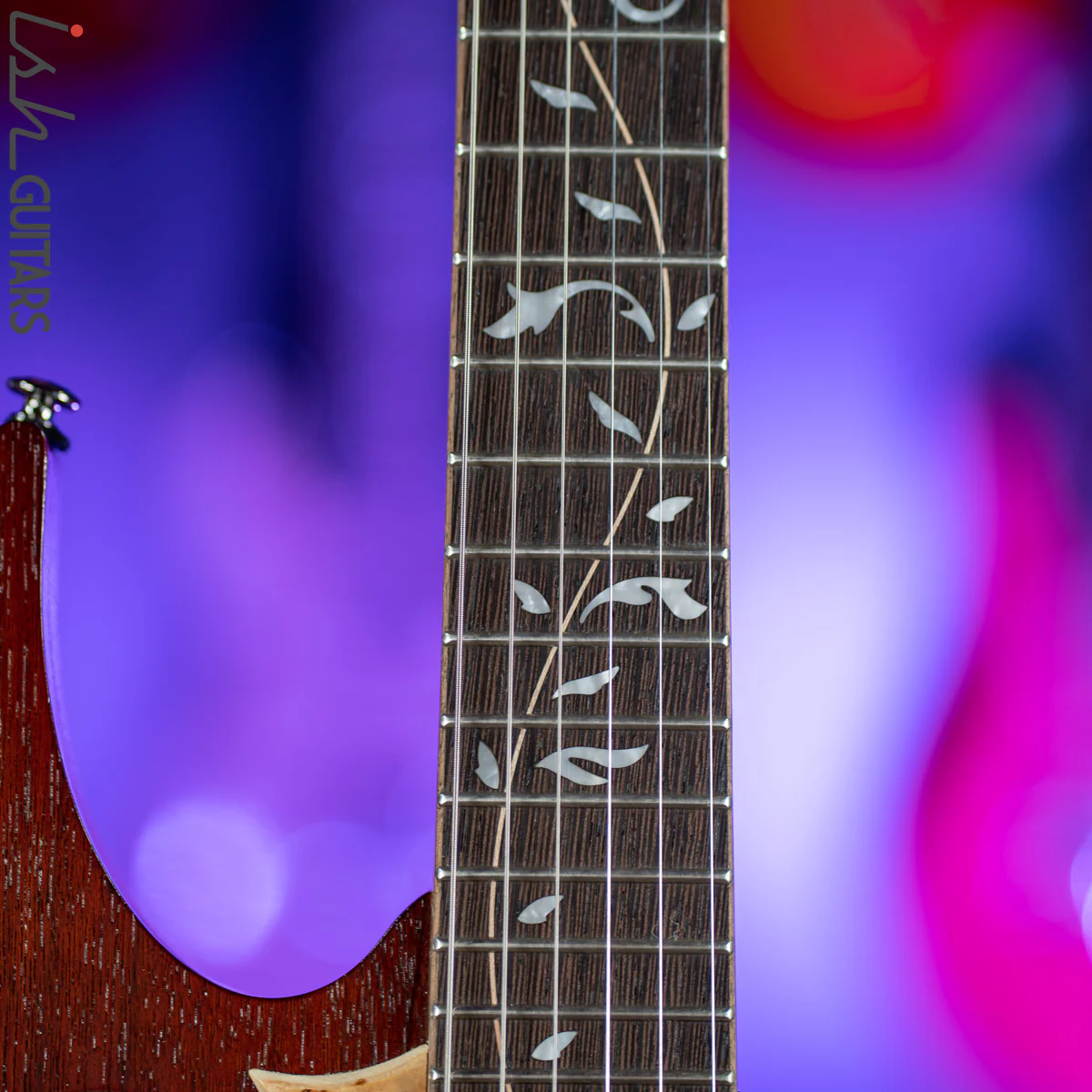 2018 Ibanez JEM77WDP Steve Vai Signature “Woody” Charcoal Brown Low Gloss - Image 8