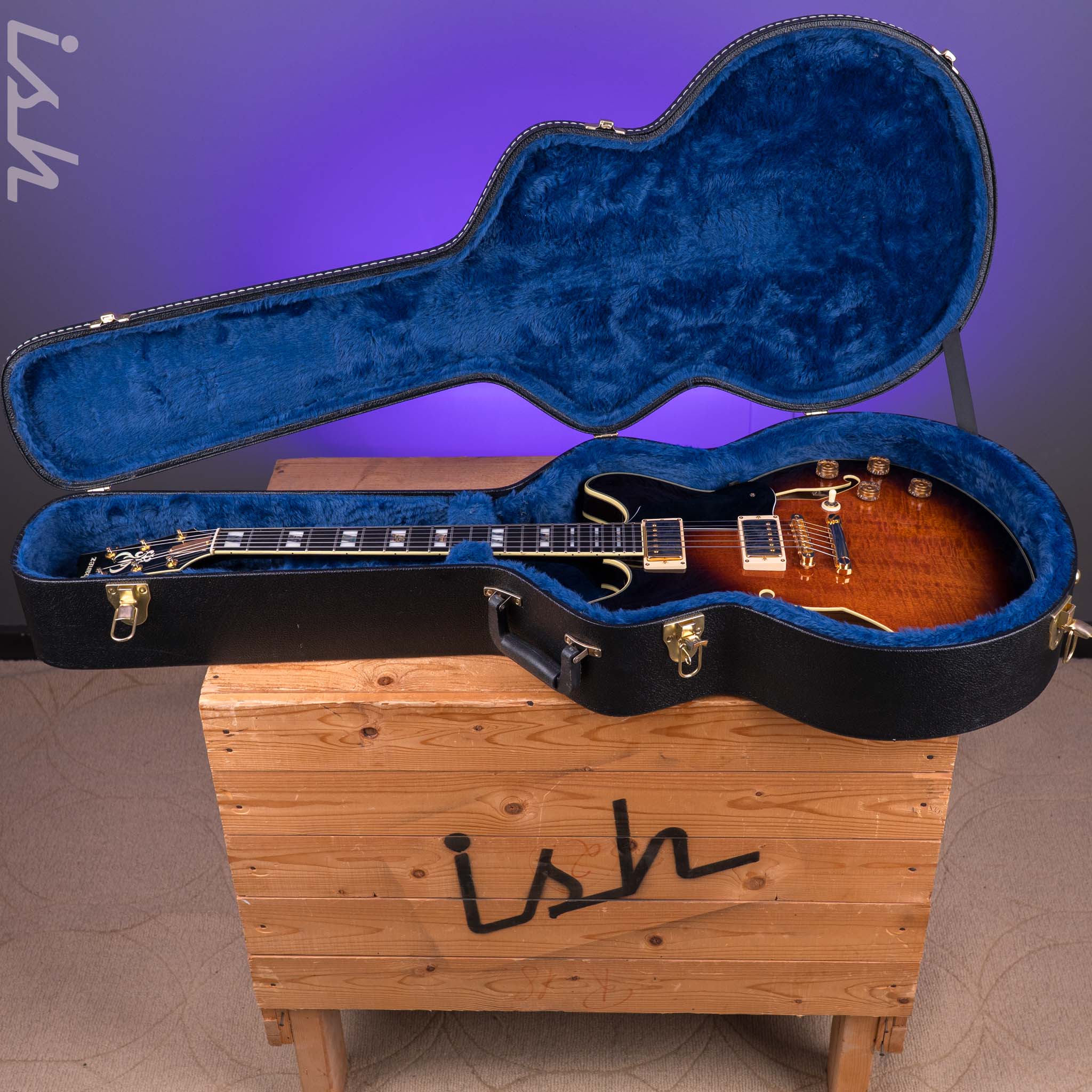 2018 Ibanez John Scofield JSM100 Vintage Burst - Image 18