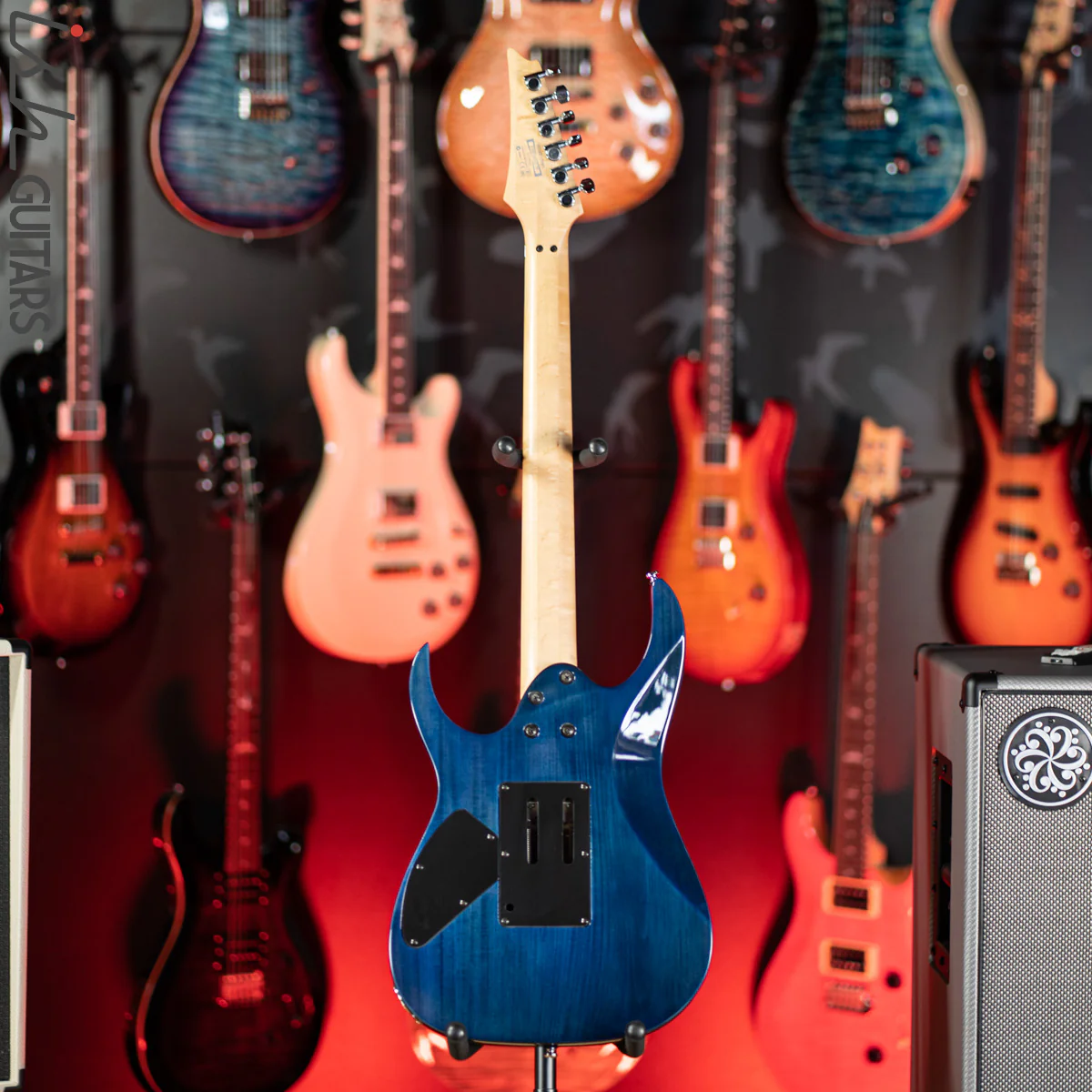 2018 Ibanez RG4EXFM1 Transparent Blue - Image 9