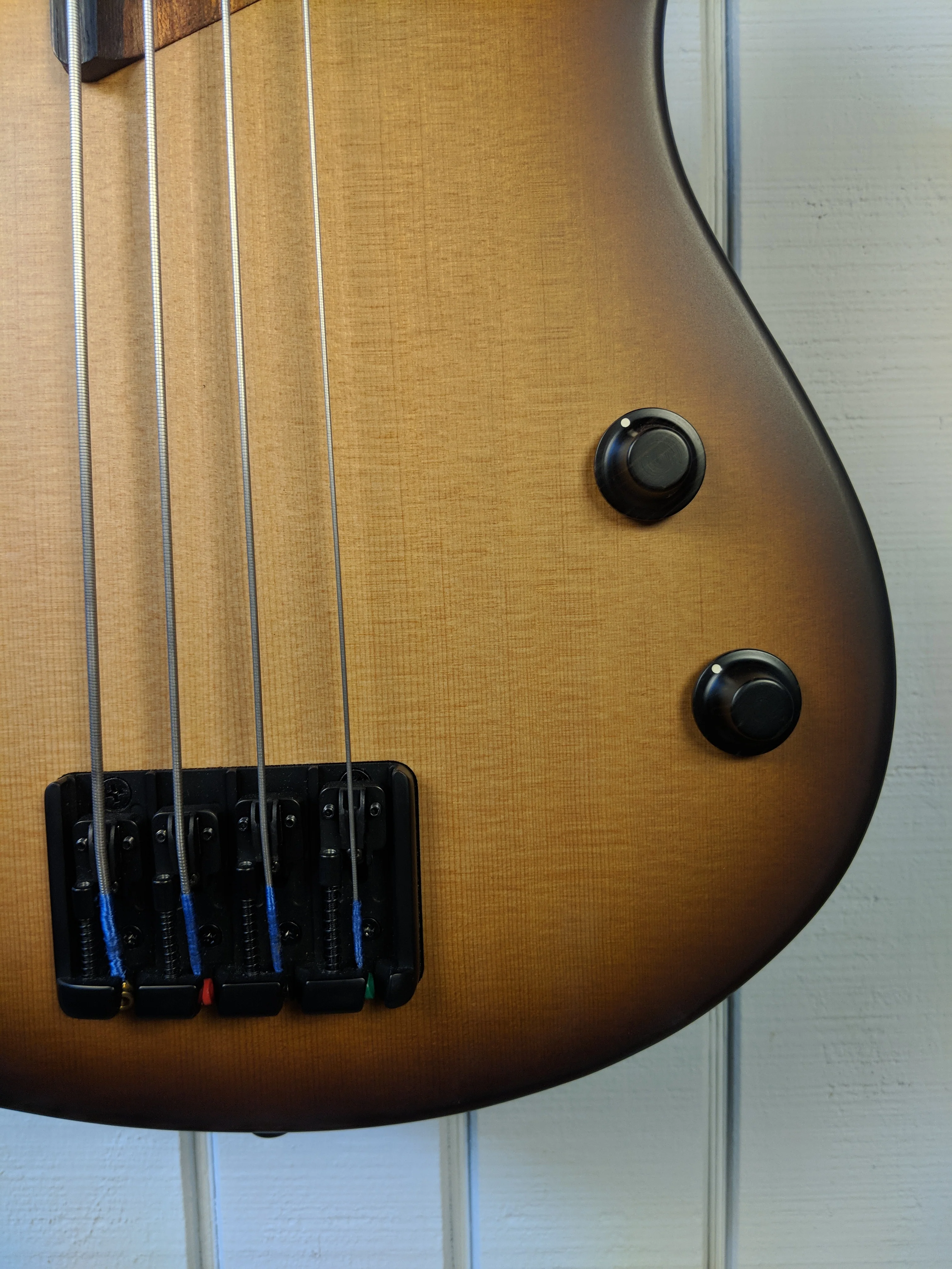 2018 Ibanez SRH500FNNF Fretless Natural Brown Burst Flat - Image 4