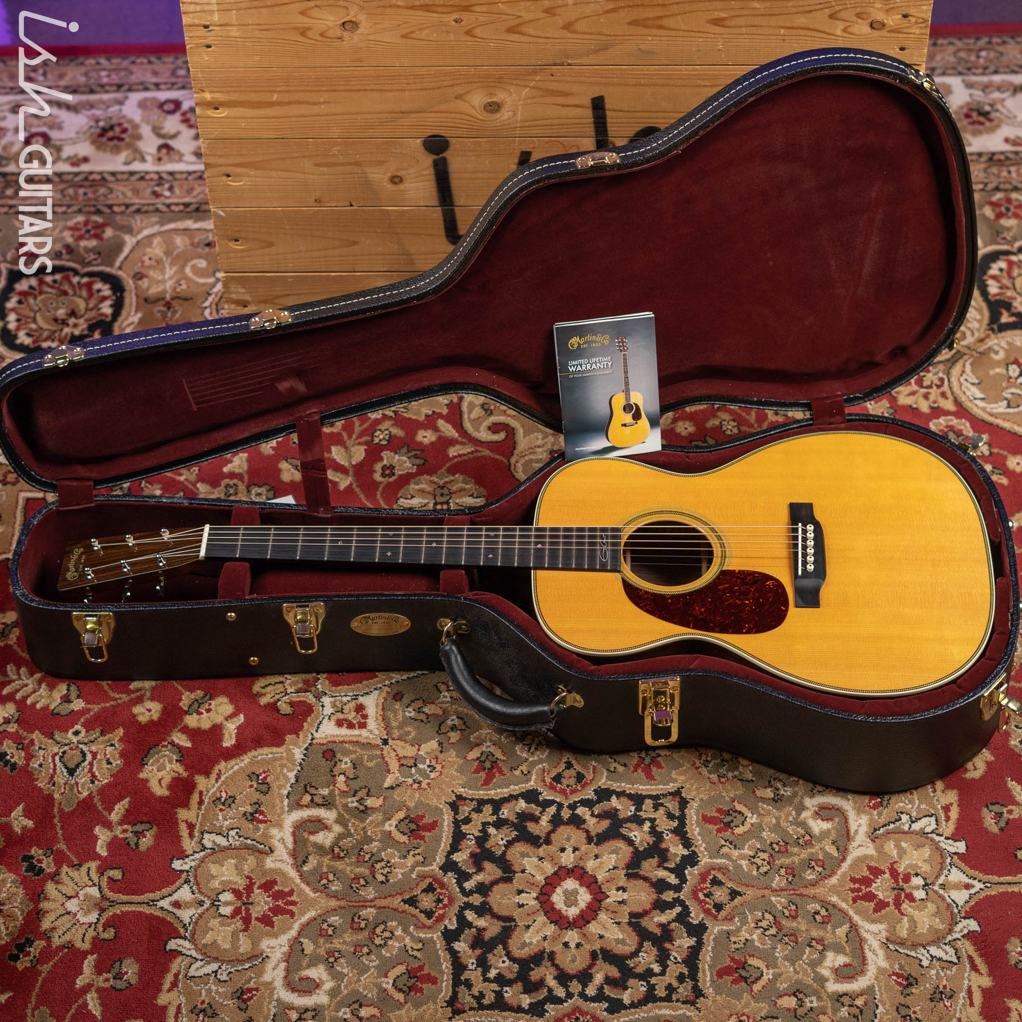 2018 Martin Eric Clapton 000-28EC Left-Handed Acoustic Guitar Natural - Image 12