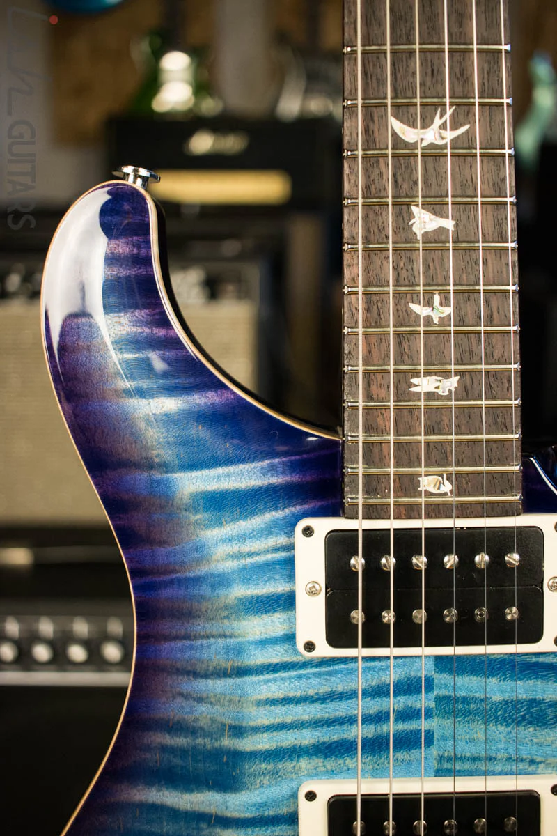 2018 Paul Reed Smith Custom 24 10 Top Custom Color Aquabluex Purple Burst - Image 3