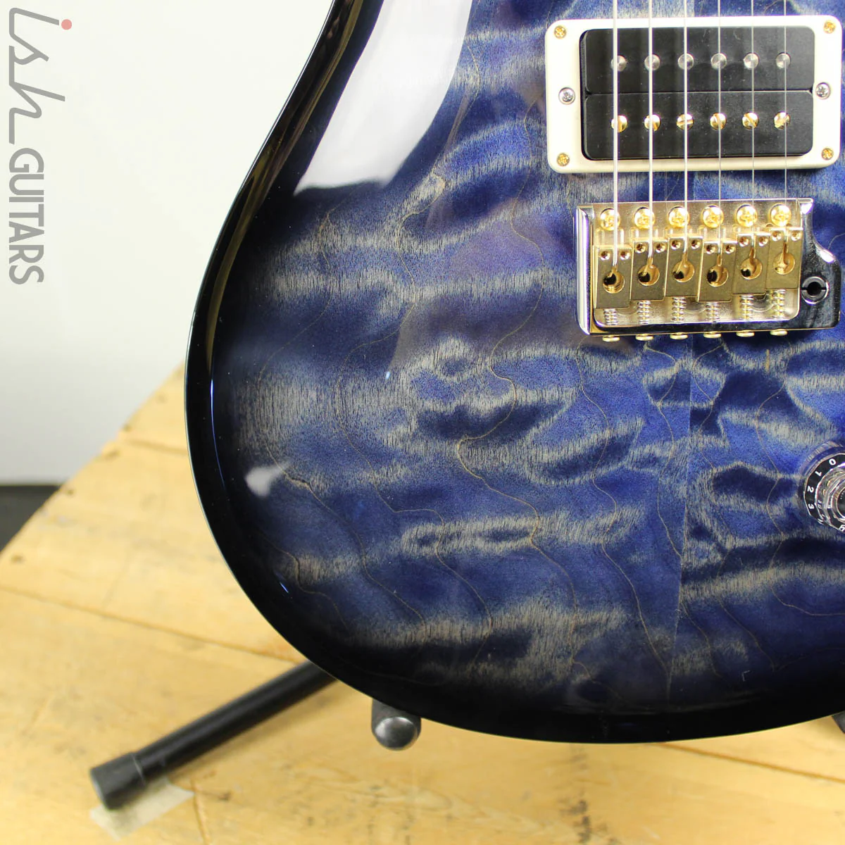 2018 Paul Reed Smith Custom 24 Quilted Maple 10 Top River Blue Smokewrap Burst - Image 5