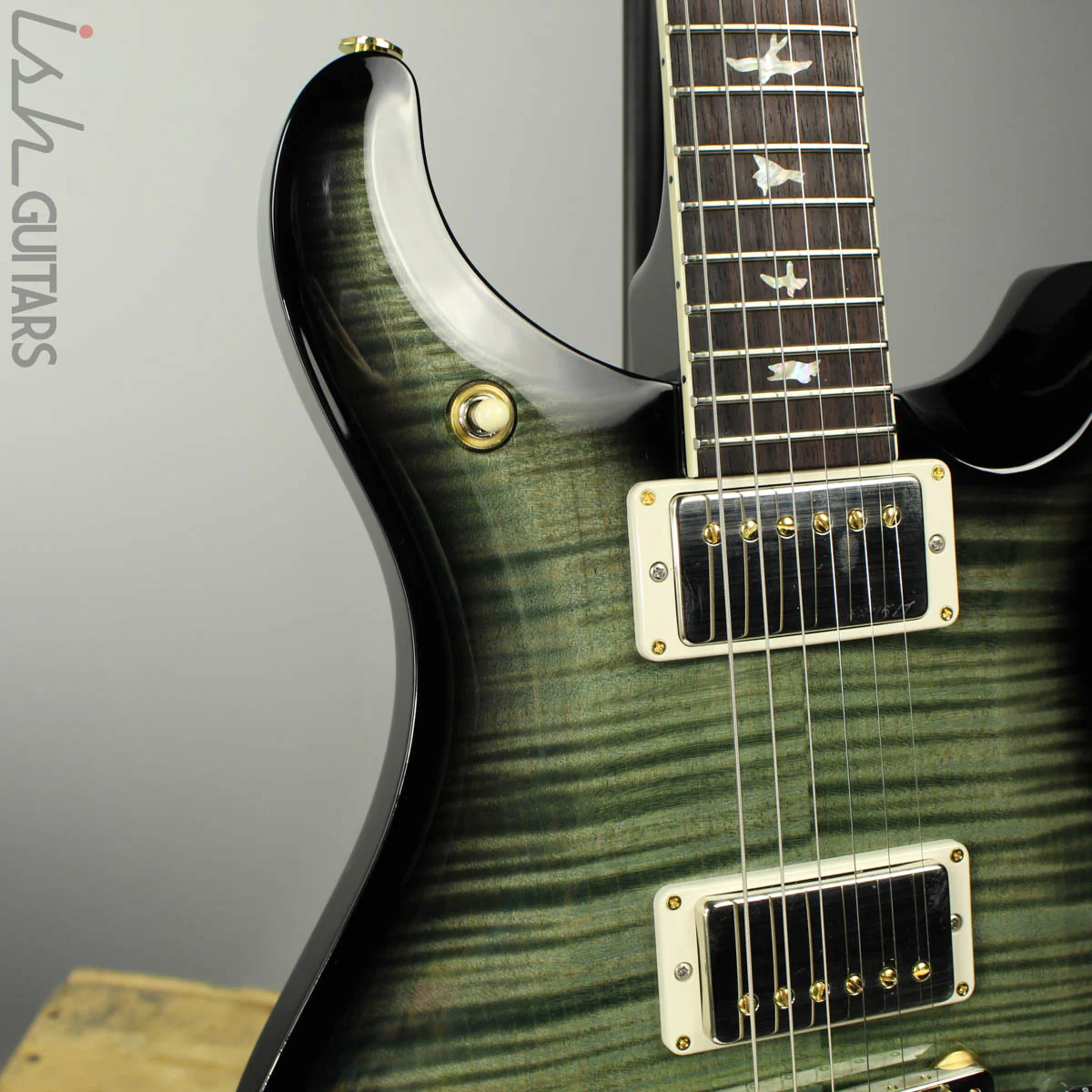 2018 Paul Reed Smith McCarty 594 10 Top Trampas Green Smokeburst - Image 3