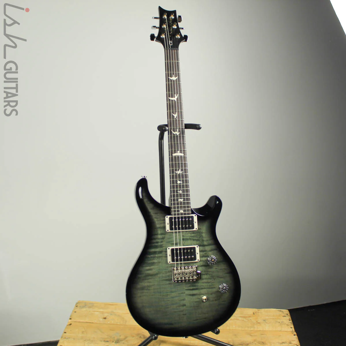 2018 Paul Reed Smith PRS CE24 Trampas Green Smokewrap w/ Painted Neck - Image 2