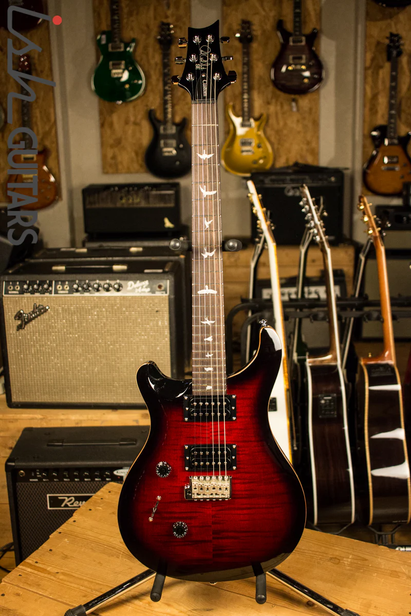 2018 Paul Reed Smith PRS SE Custom 24 Left Handed Lefty - Fire Red Burst - Image 2