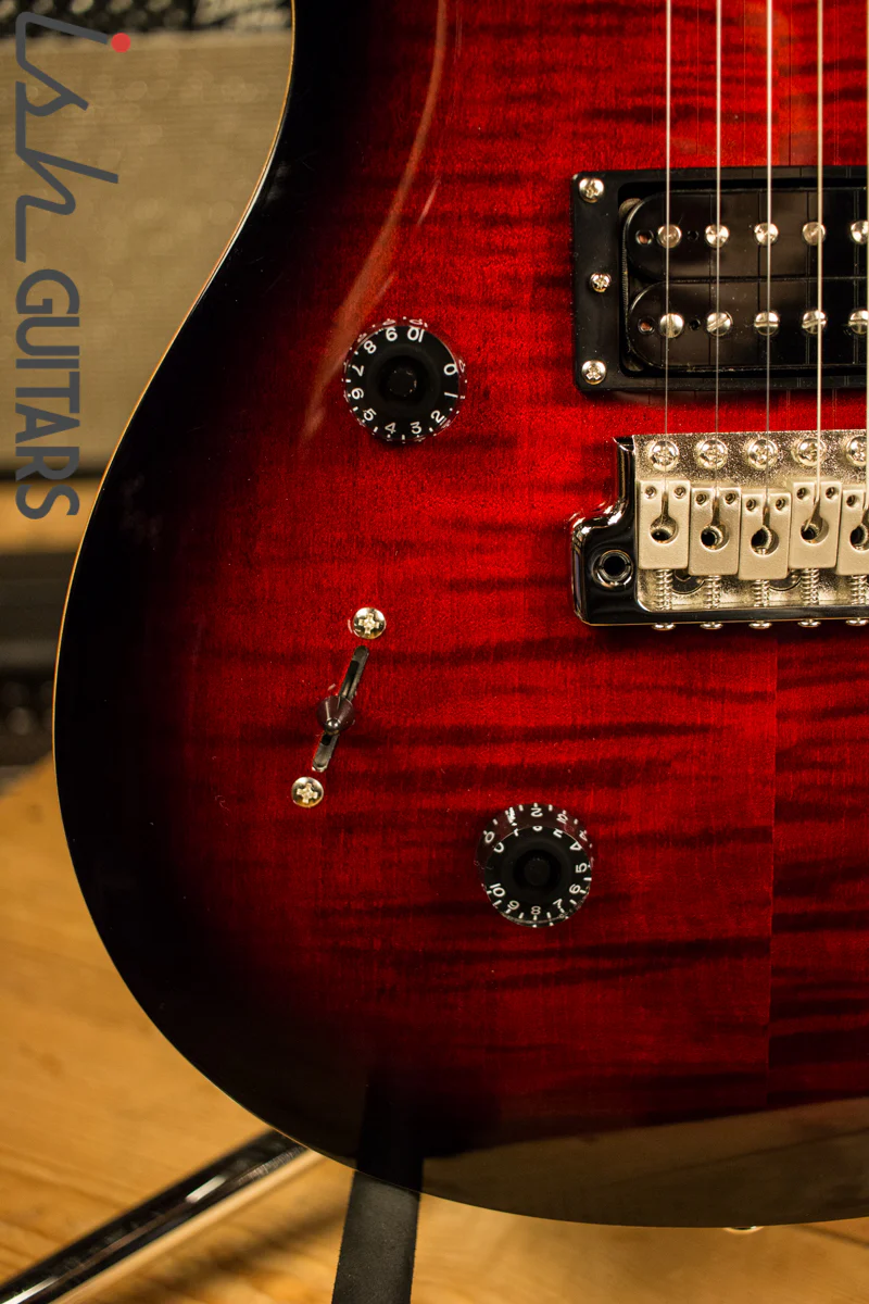 2018 Paul Reed Smith PRS SE Custom 24 Left Handed Lefty - Fire Red Burst - Image 3