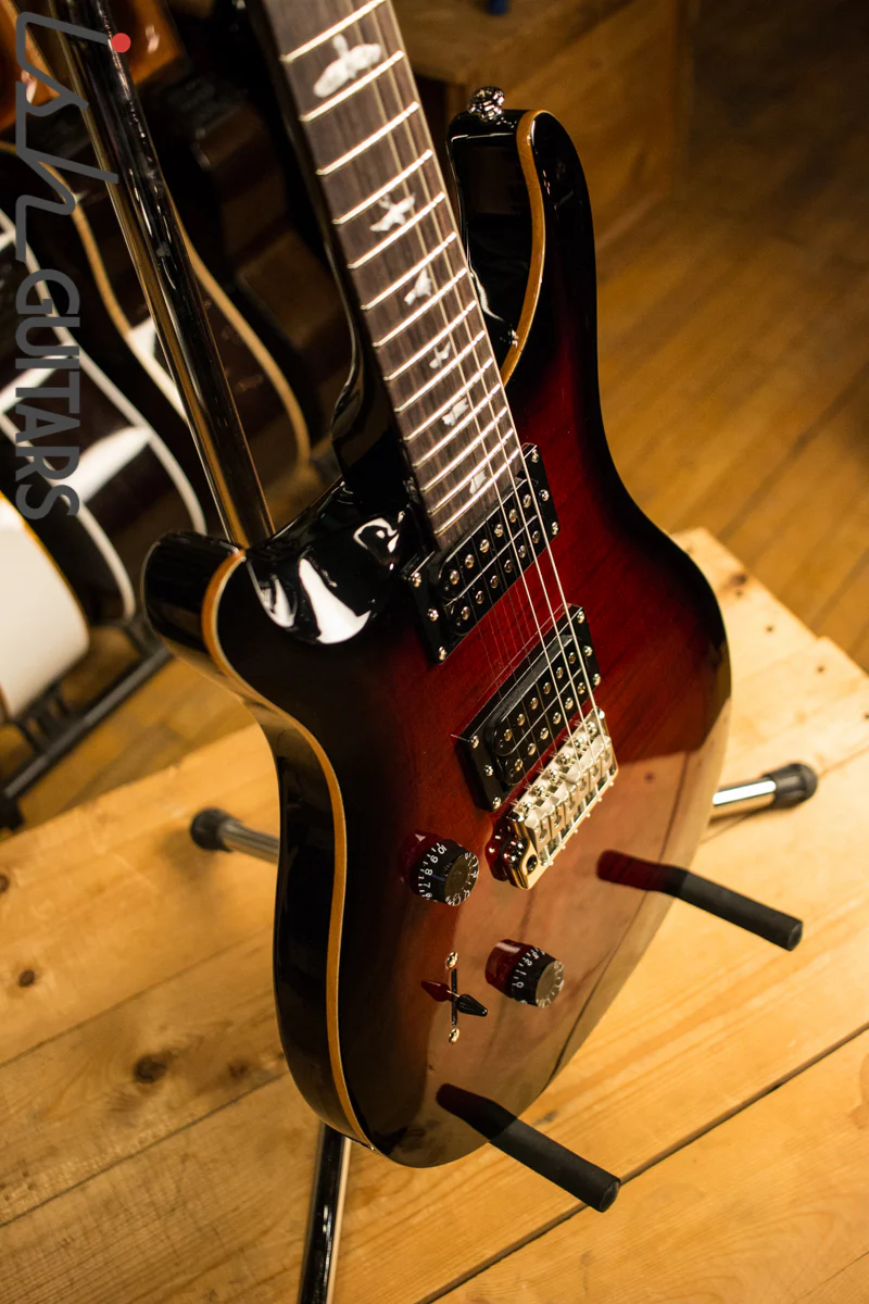 2018 Paul Reed Smith PRS SE Custom 24 Left Handed Lefty - Fire Red Burst - Image 6