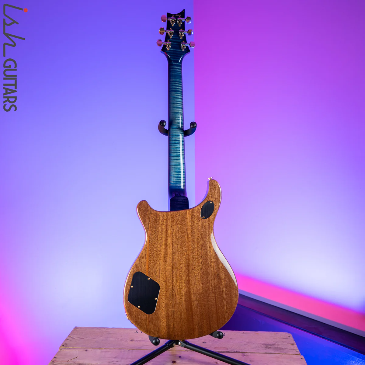 2018 PRS Wood Library McCarty 594 Semi Hollow 10 Top Aquableux Purpleburst - Image 7