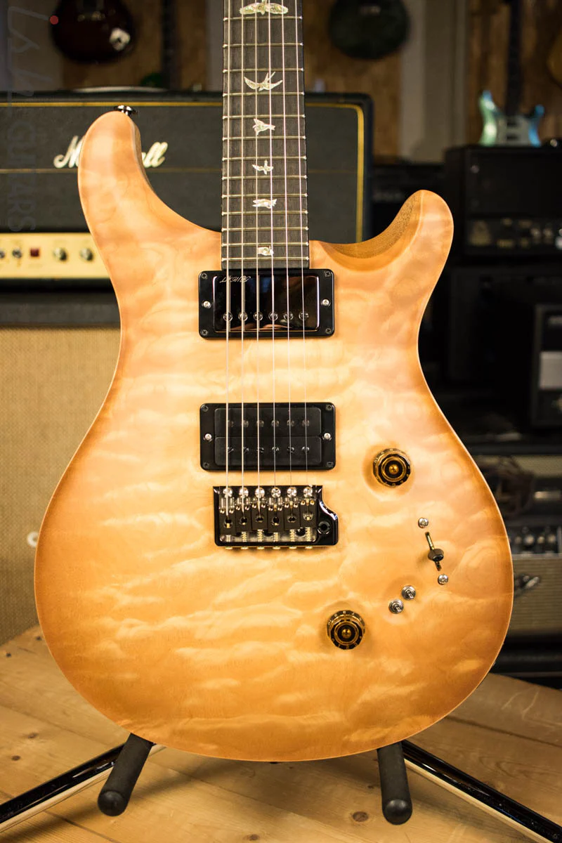Paul Reed Smith PRS Wood Library Custom 24-08 One Piece Quilted Maple Vintage Natural Satin Korina