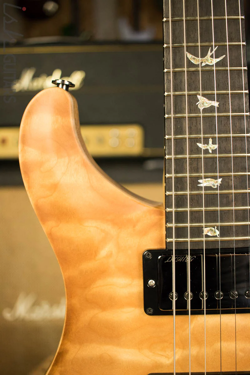 Paul Reed Smith PRS Wood Library Custom 24-08 One Piece Quilted Maple Vintage Natural Satin Korina - Image 3