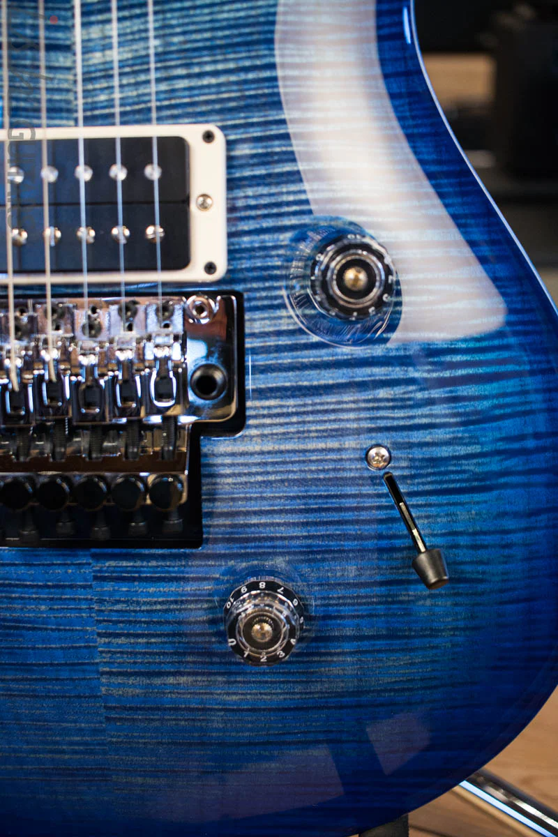 2018 PRS Custom 24 Floyd Artist Package Blue Burst Flamed Maple Fretboard - Image 4