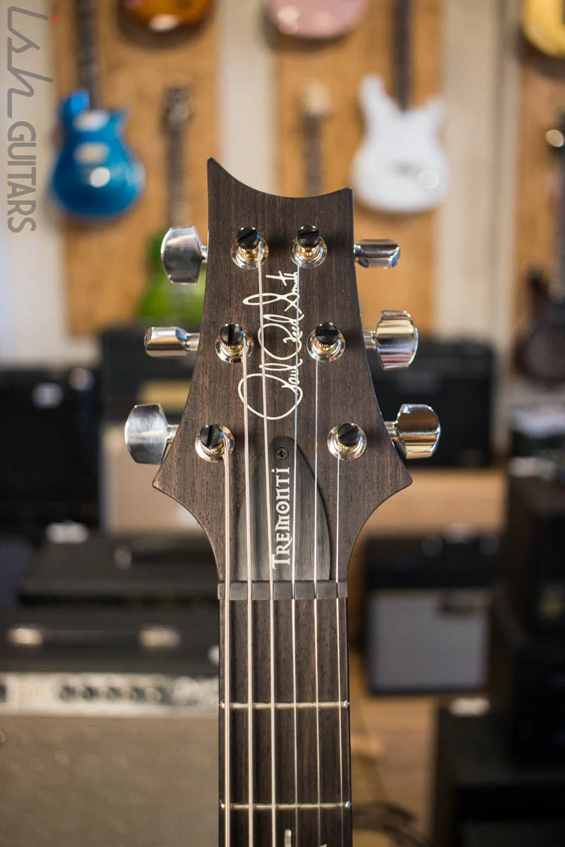 2018 PRS Tremonti Baritone LTD Flamed Maple Neck Black Gold Burst - Image 5