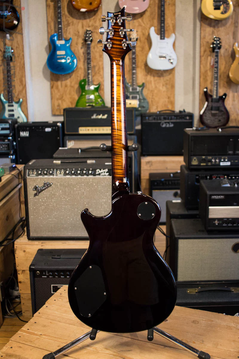 2018 PRS Tremonti Baritone LTD Flamed Maple Neck Black Gold Burst - Image 8