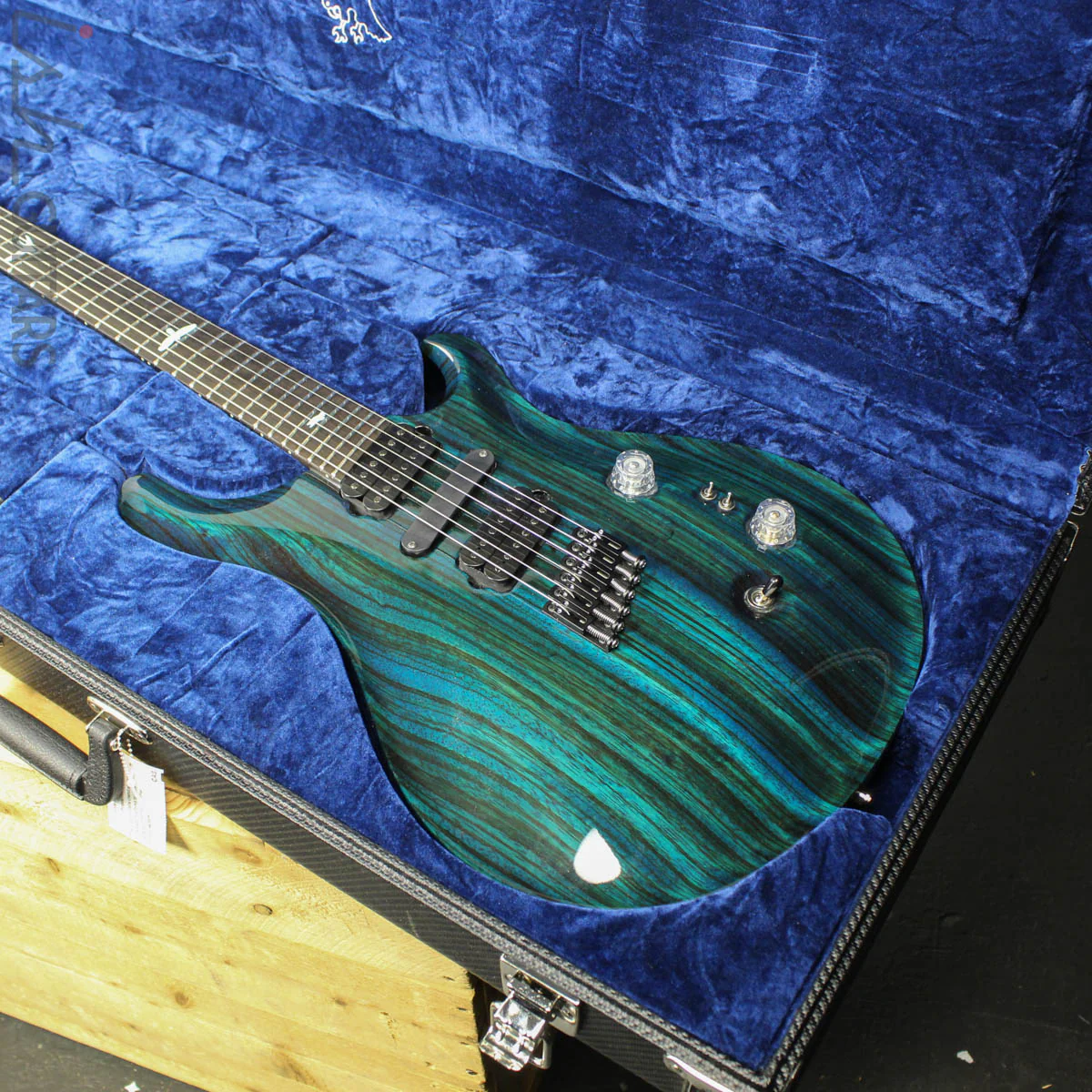 2018 PRS Paul Reed Smith Private Stock Custom 24 Multi Scale Zebrawood Dark Blue Glow Smoked Burst - Image 17