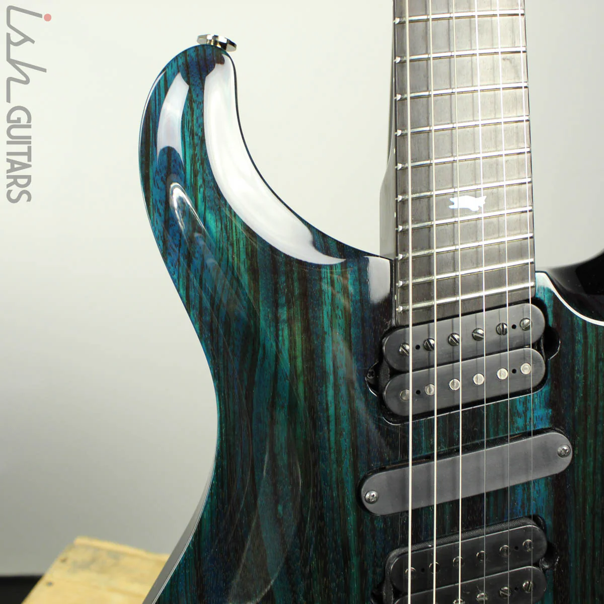 2018 PRS Paul Reed Smith Private Stock Custom 24 Multi Scale Zebrawood Dark Blue Glow Smoked Burst - Image 4