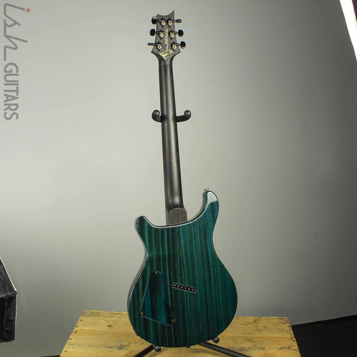 2018 PRS Paul Reed Smith Private Stock Custom 24 Multi Scale Zebrawood Dark Blue Glow Smoked Burst - Image 9