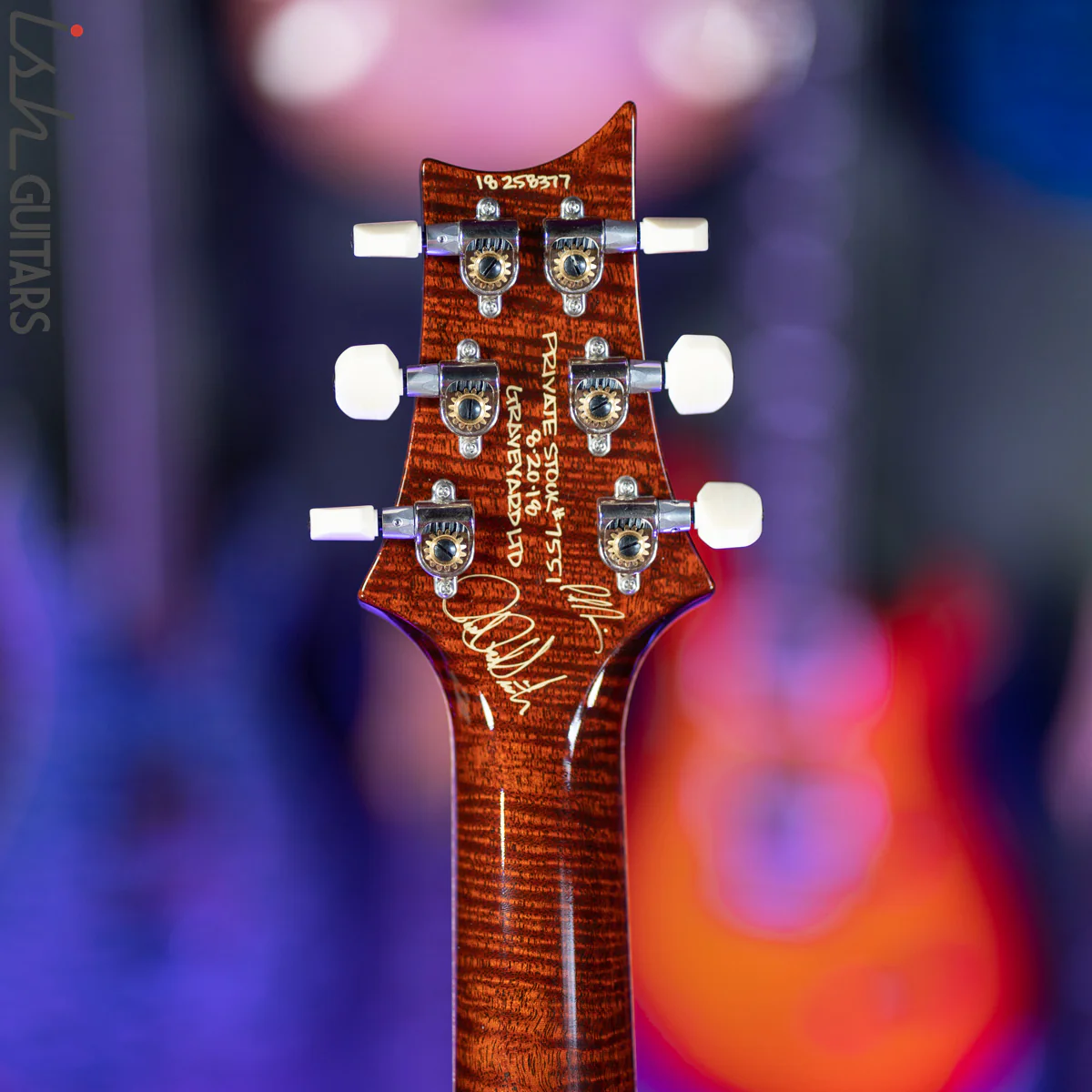 2018 PRS Private Stock McCarty 594 Graveyard Ltd Honey Gold with Dark Cherry Smoked Burst - Image 14