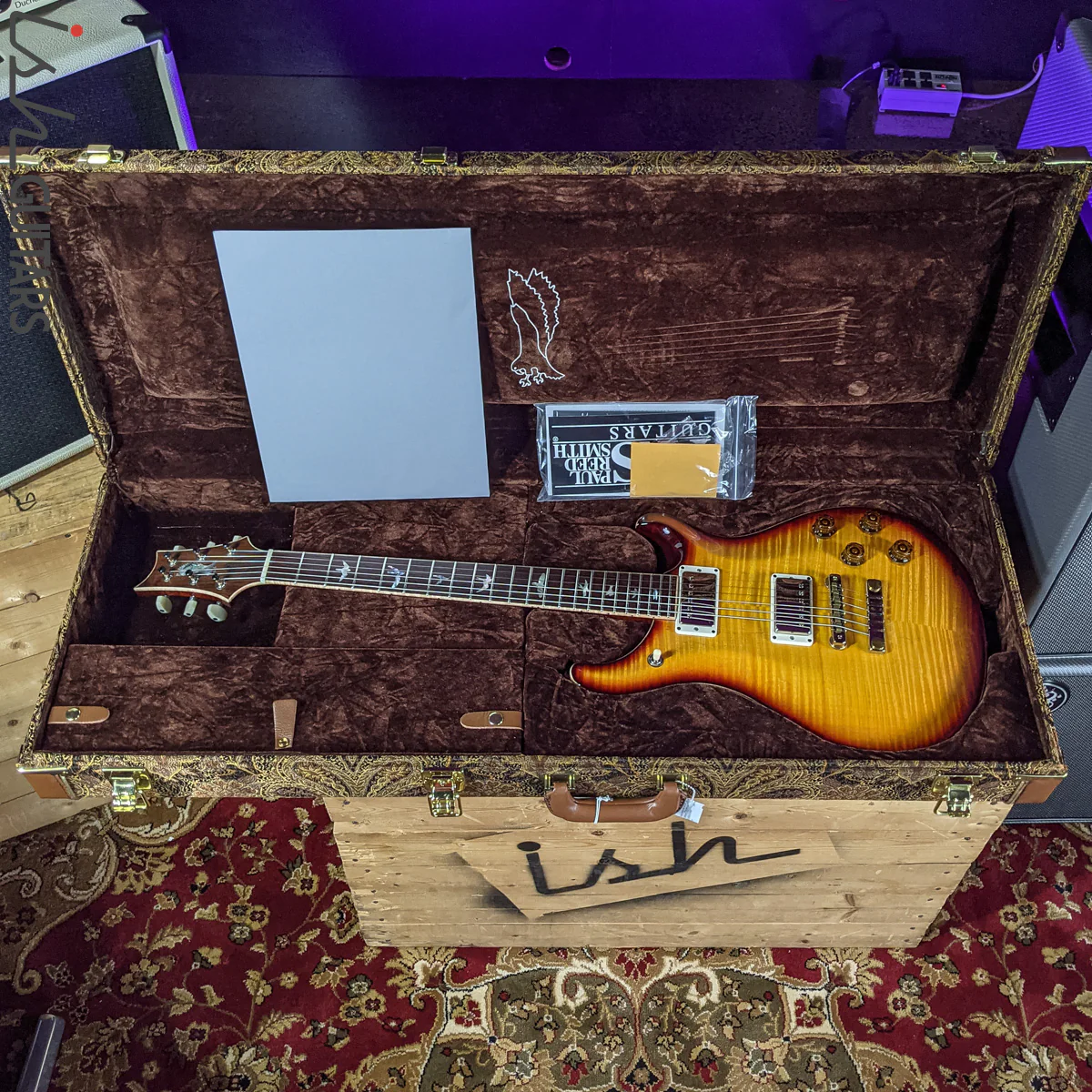 2018 PRS Private Stock McCarty 594 Graveyard Ltd Honey Gold with Dark Cherry Smoked Burst - Image 17