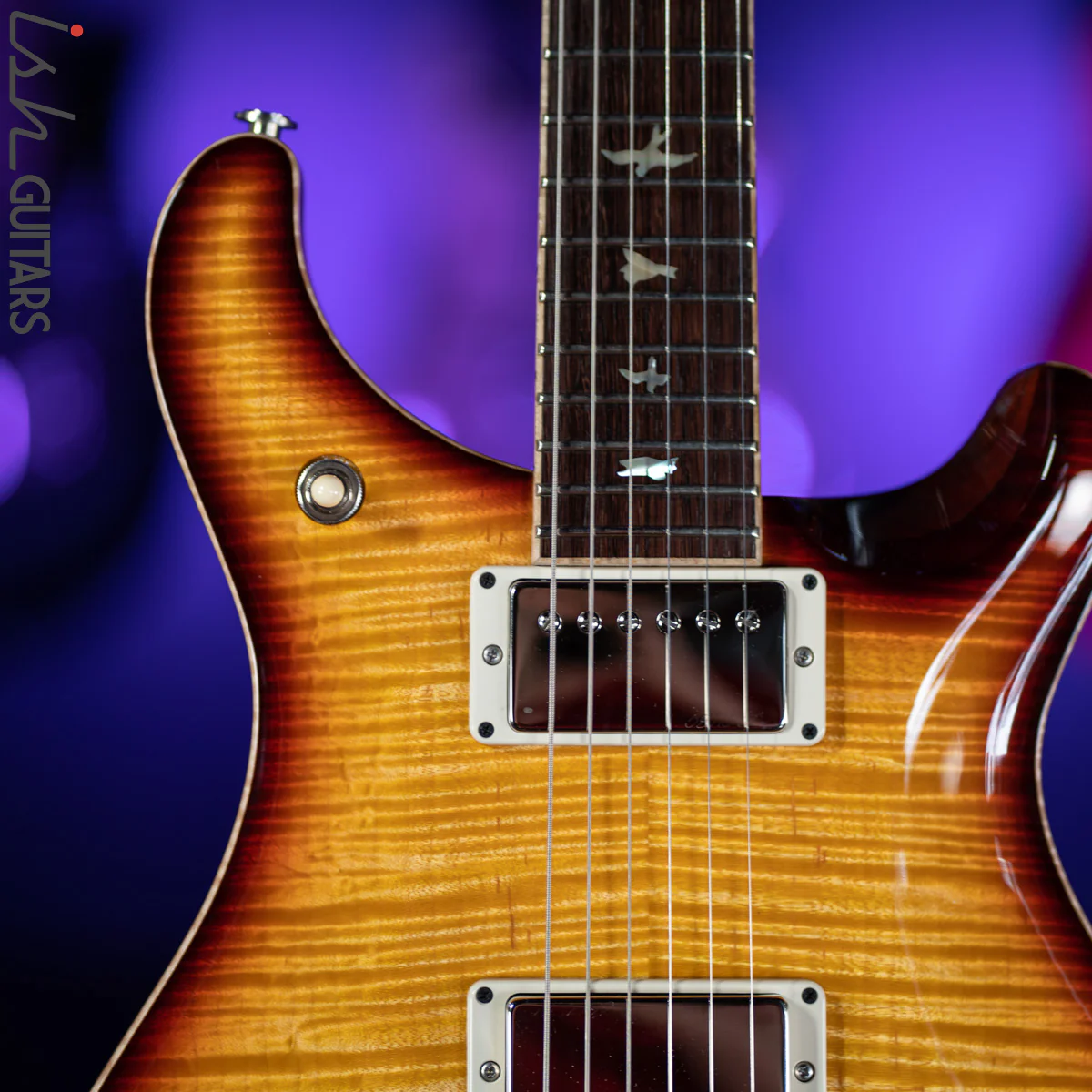 2018 PRS Private Stock McCarty 594 Graveyard Ltd Honey Gold with Dark Cherry Smoked Burst - Image 3