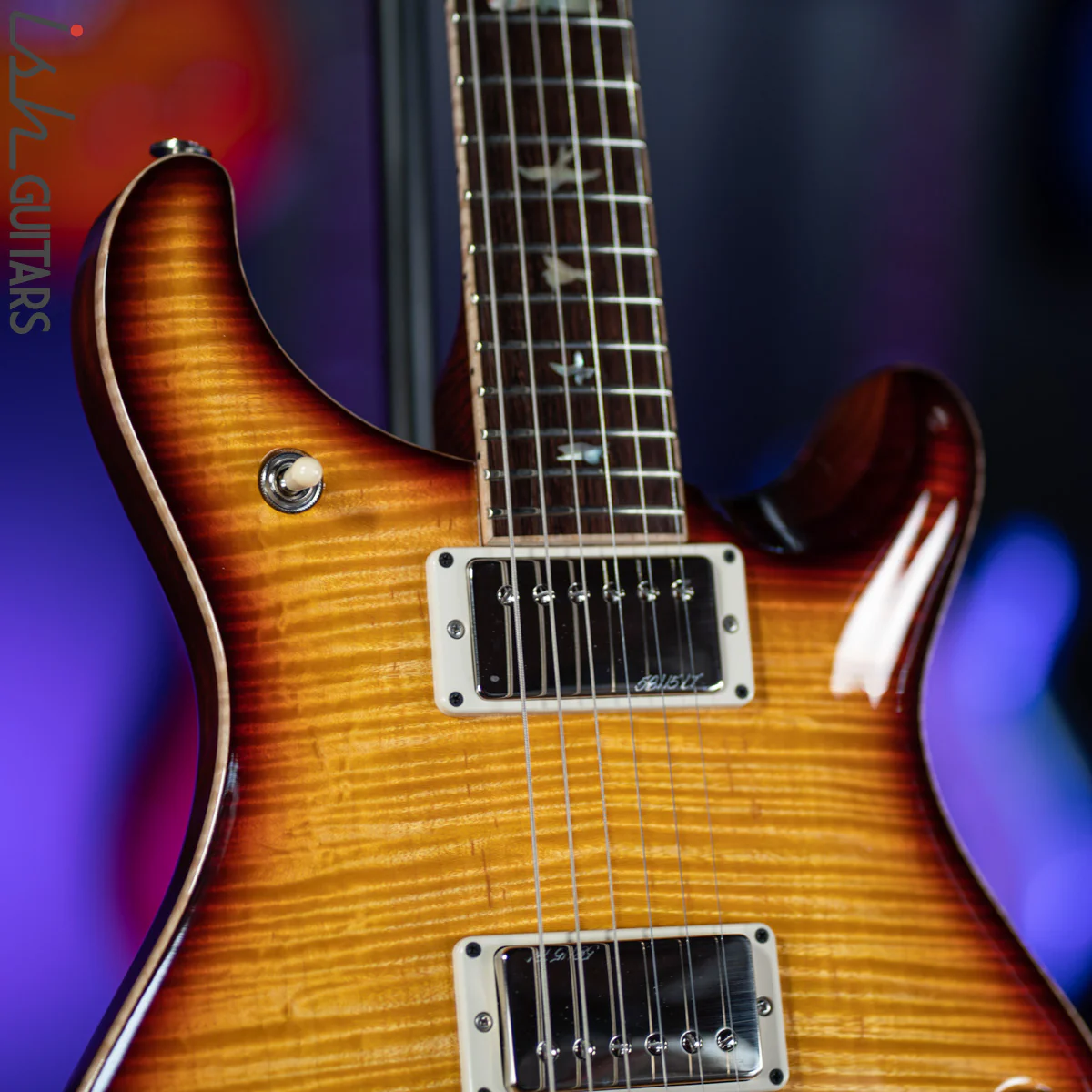 2018 PRS Private Stock McCarty 594 Graveyard Ltd Honey Gold with Dark Cherry Smoked Burst - Image 5