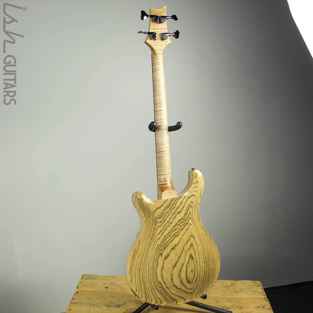 2018 PRS Private Stock Short Scale Hollowbody Bass Spalted Maple - Image 11