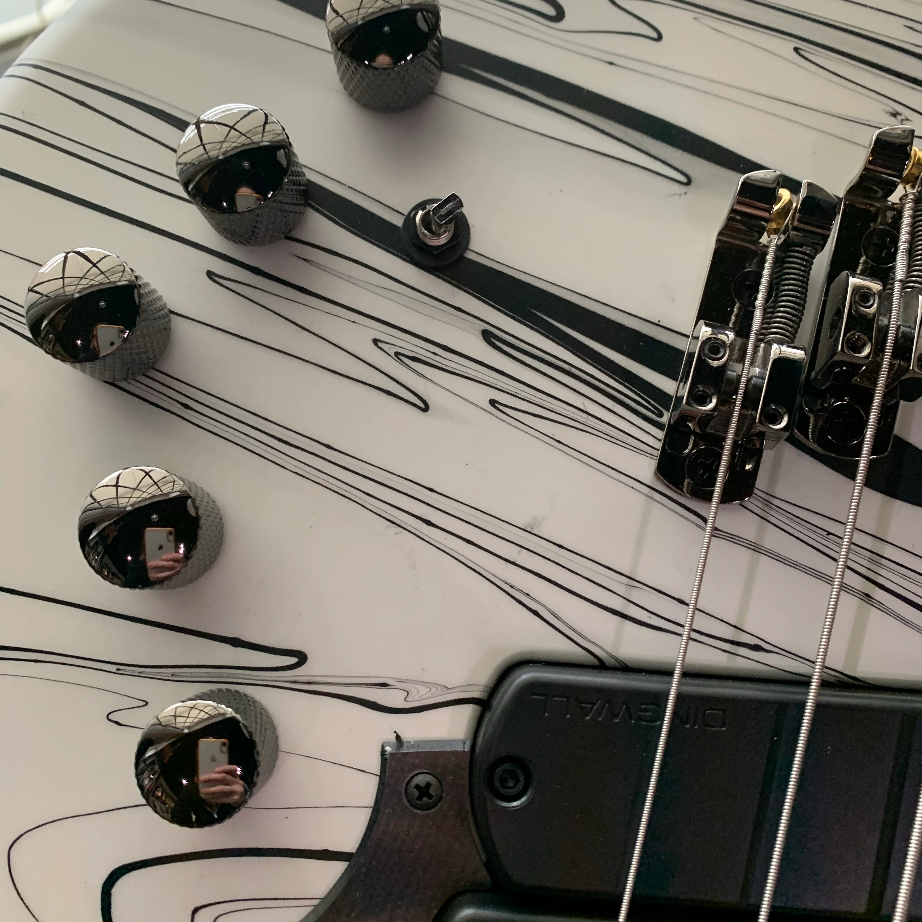Dingwall NG3 4-String Ducati White Swirl B-Stock - Image 11