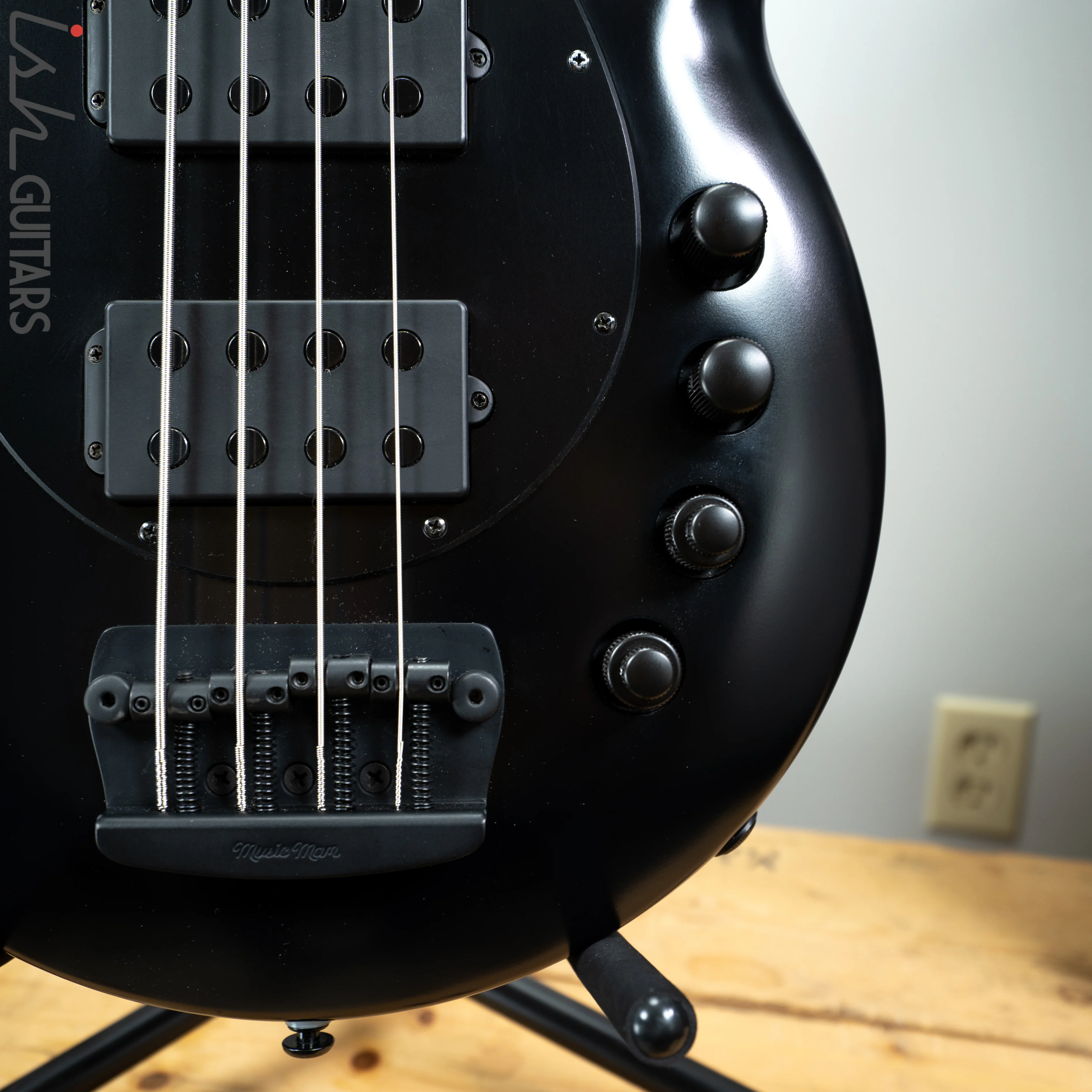 2019 Ernie Ball Music Man Bongo 4 HH Stealth Black - Image 4