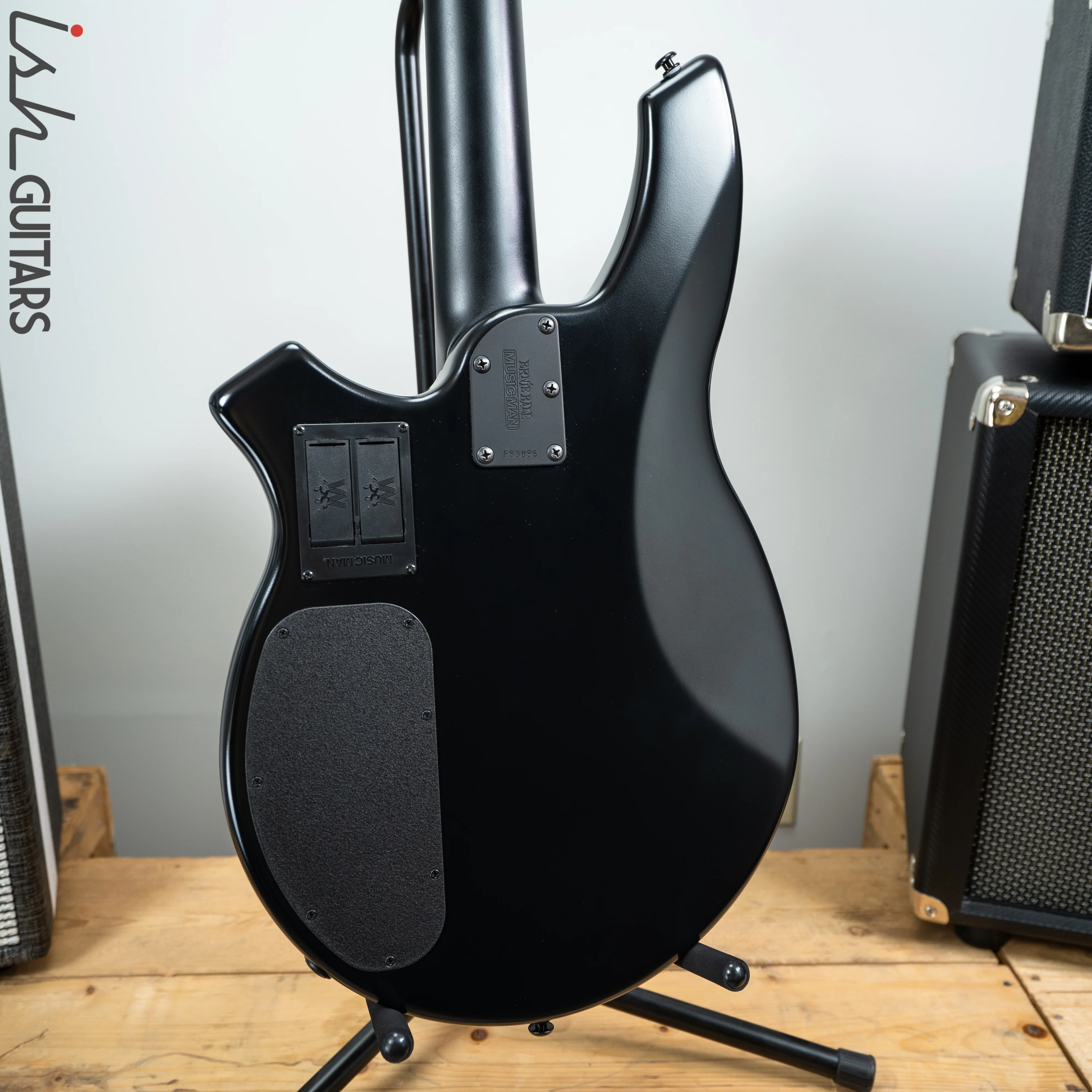 2019 Ernie Ball Music Man Bongo 4 HH Stealth Black - Image 7
