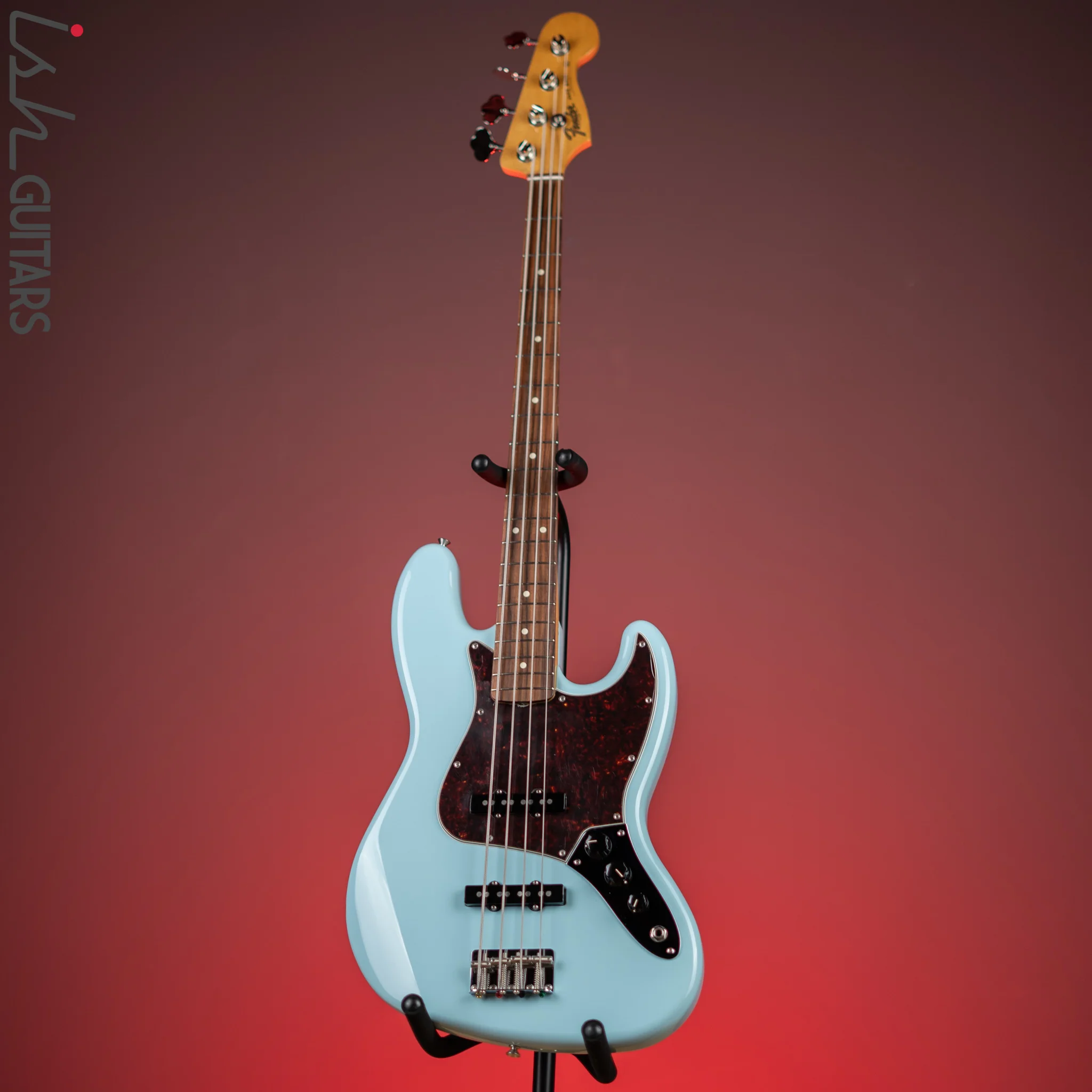 2019 Fender Vintera 60’s Jazz Bass Daphne Blue - Image 2