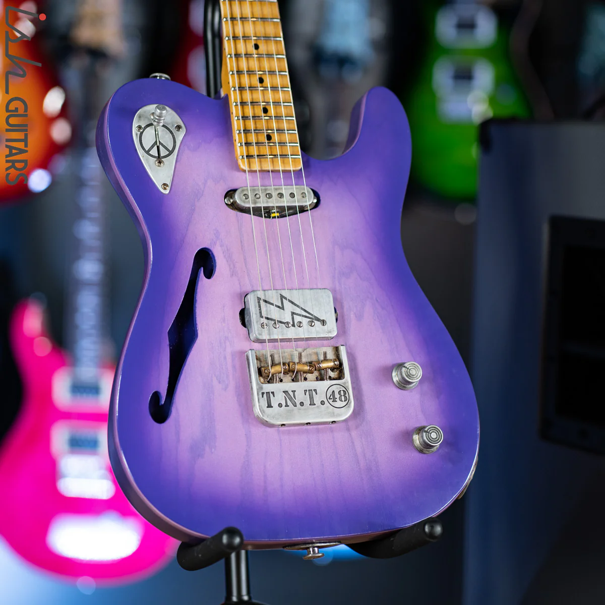 2019 Fraser Vintage Custom Tele Thinline Style Purple Burst