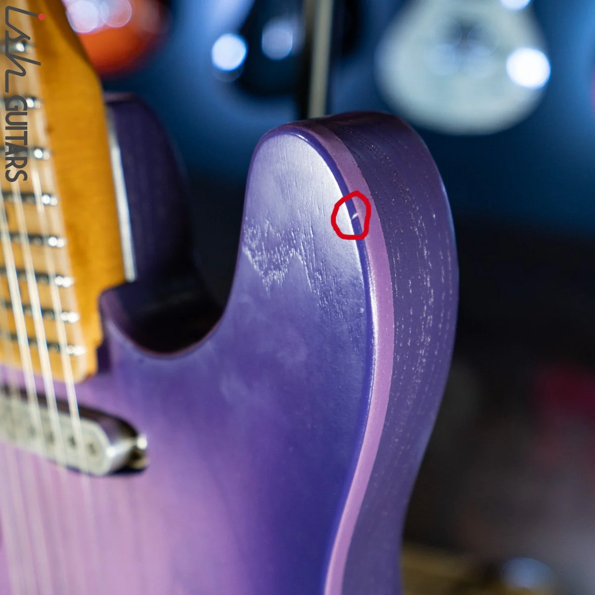 2019 Fraser Vintage Custom Tele Thinline Style Purple Burst - Image 15