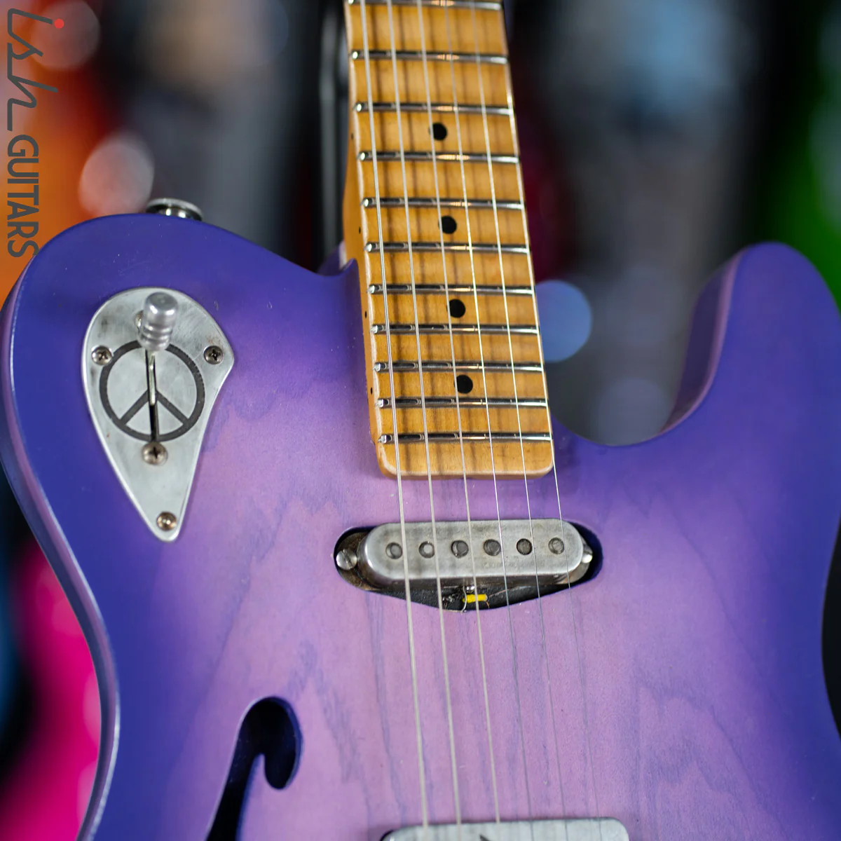 2019 Fraser Vintage Custom Tele Thinline Style Purple Burst - Image 6