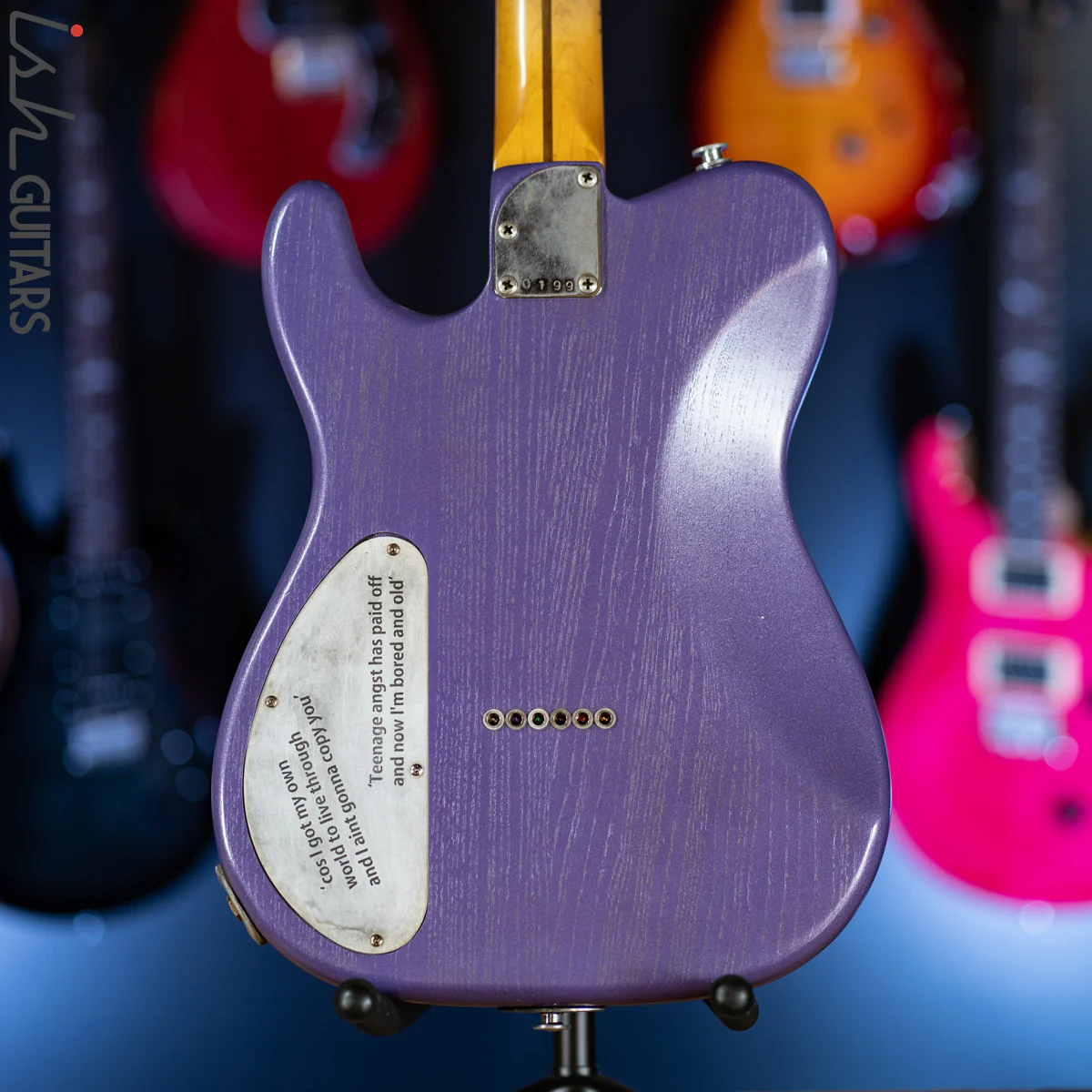 2019 Fraser Vintage Custom Tele Thinline Style Purple Burst - Image 9