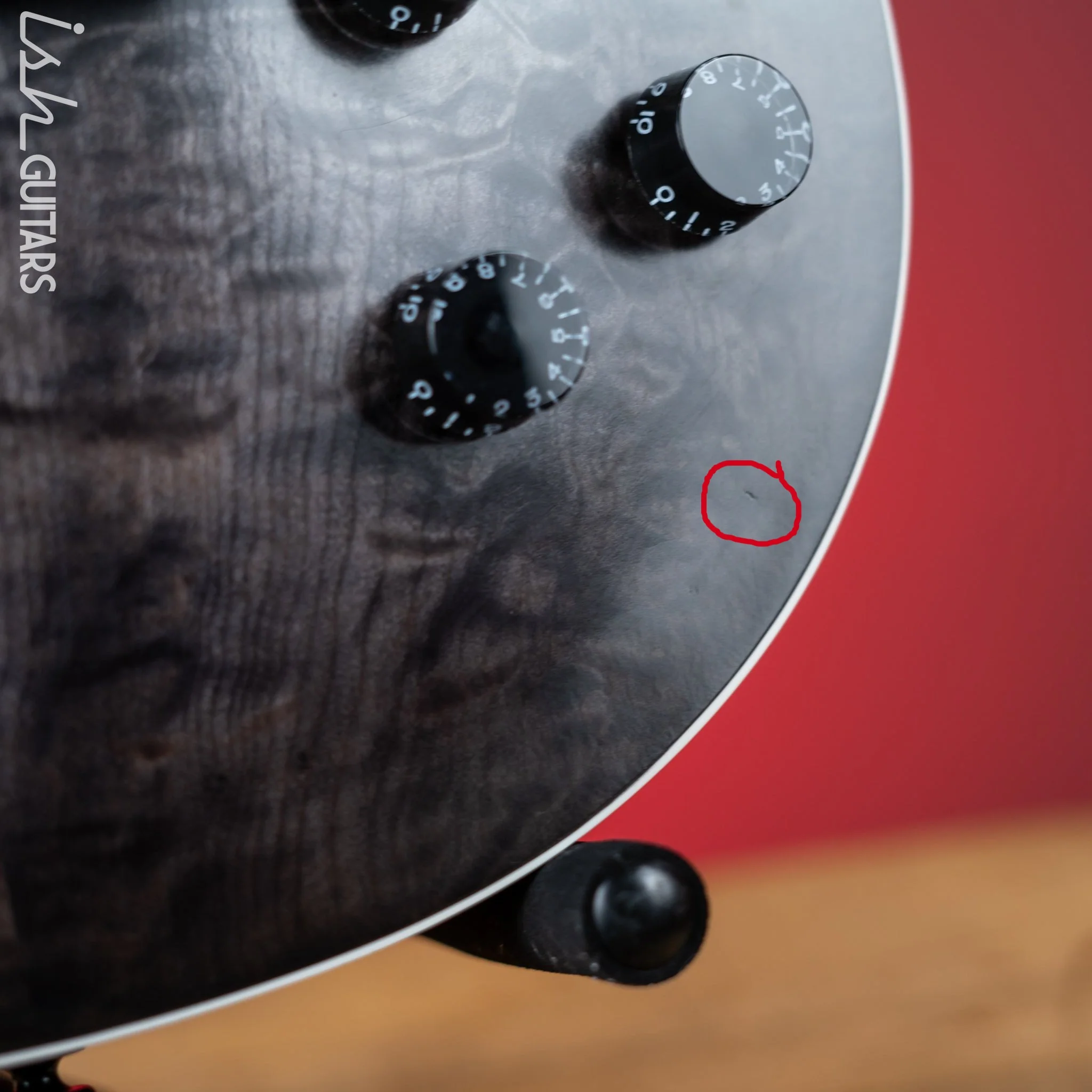 2019 Gibson Les Paul Dark Knight Smoke Black Burst - Image 7