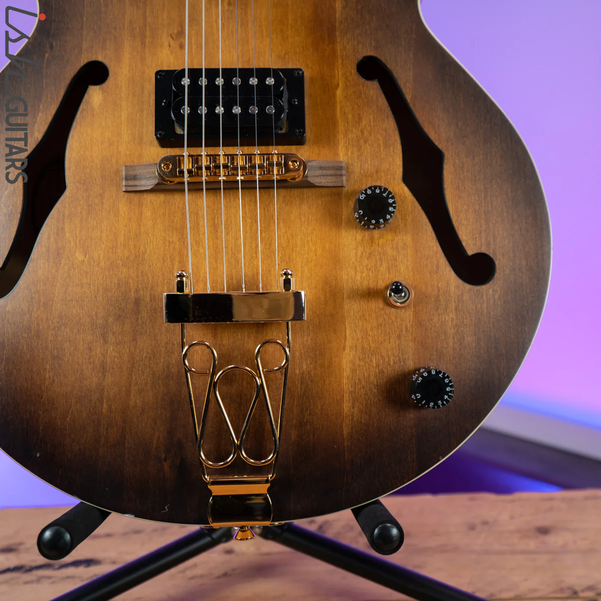 2019 Ibanez Artcore AF55-TF Flat Tobacco w/ Gotoh Bridge & Tuners - Image 4