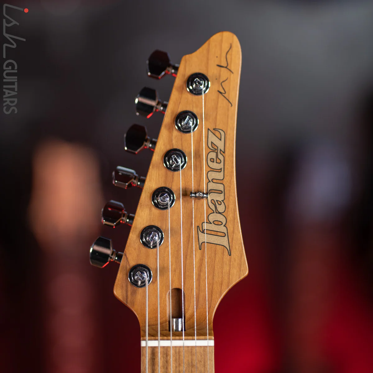 2019 Ibanez Prestige MM1 Martin Miller Signature Transparent Aqua Blue - Image 5