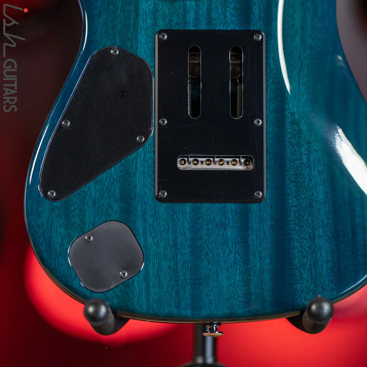 2019 Ibanez Prestige MM1 Martin Miller Signature Transparent Aqua Blue - Image 9