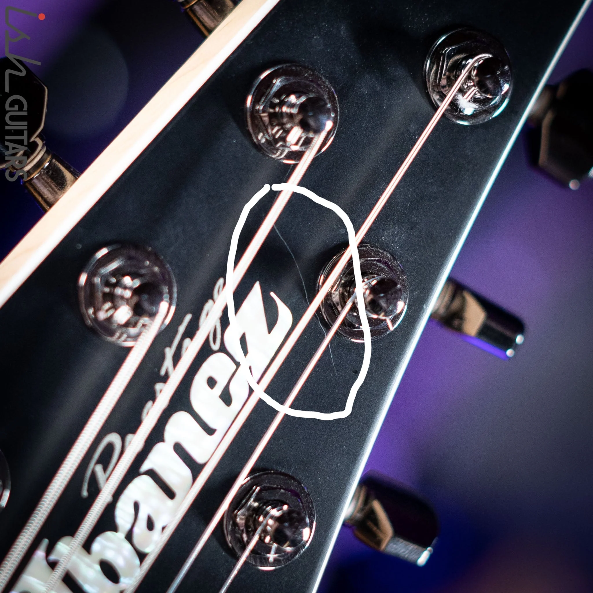 2019 Ibanez Prestige RG5328 8-String Lightning Through A Dark - Image 6