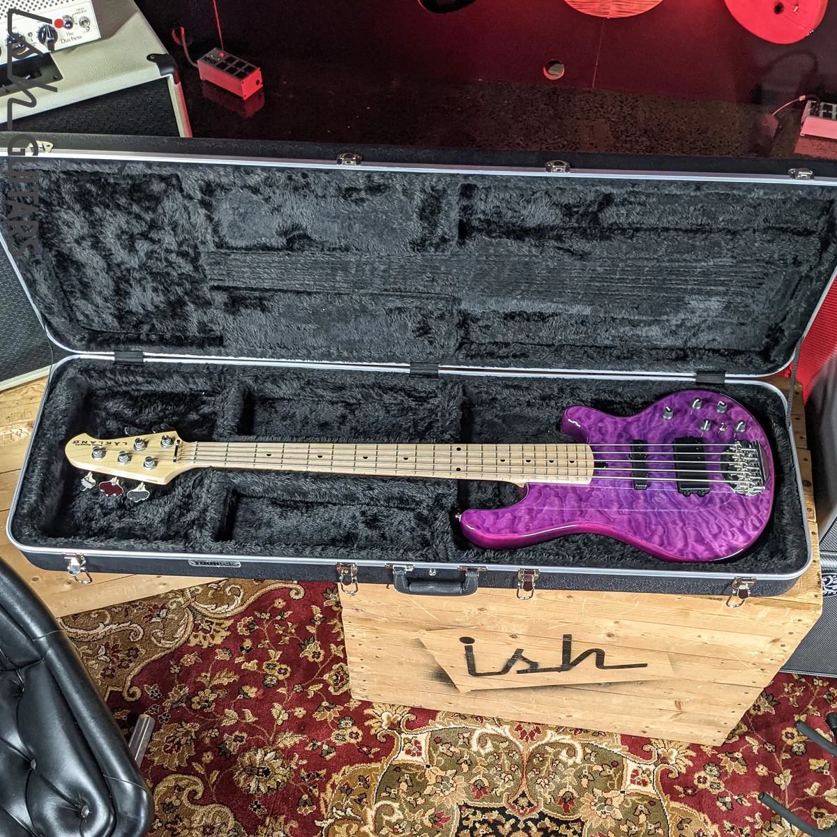 2019 Lakland Skyline Series 55-02 5-String Bass Purple - Image 13