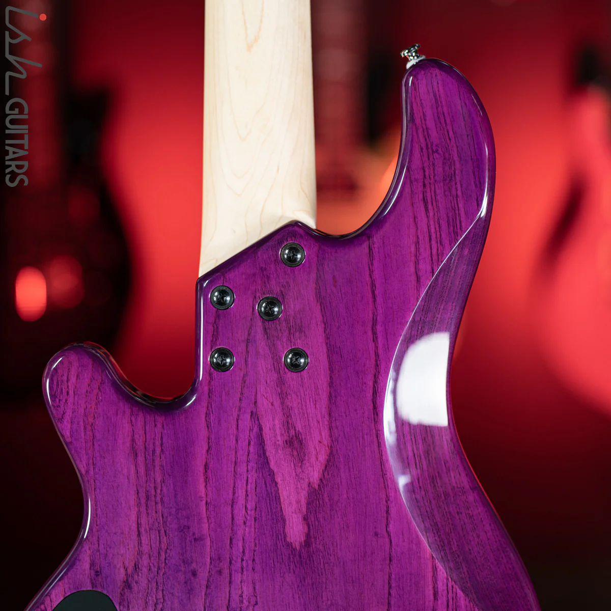 2019 Lakland Skyline Series 55-02 5-String Bass Purple - Image 9