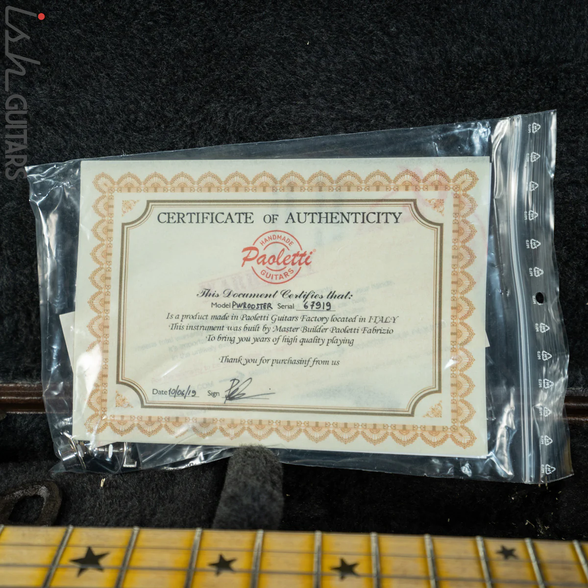 2019 Paoletti Rooster II Loft Series Christopher Ameruoso Cigar Box Guitar - Image 13