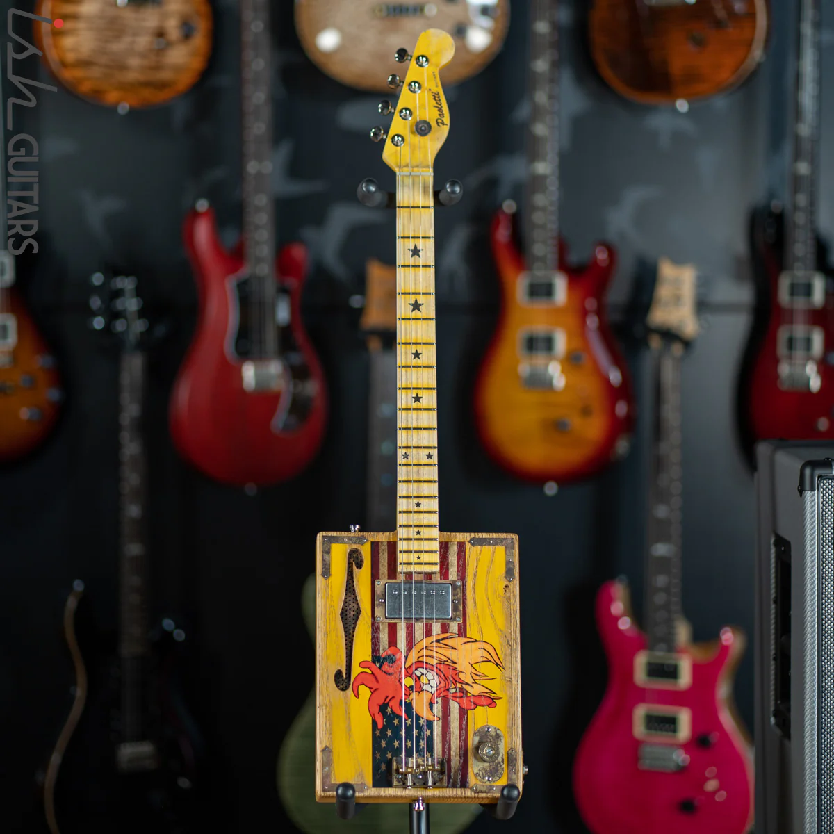 2019 Paoletti Rooster II Loft Series Christopher Ameruoso Cigar Box Guitar - Image 2