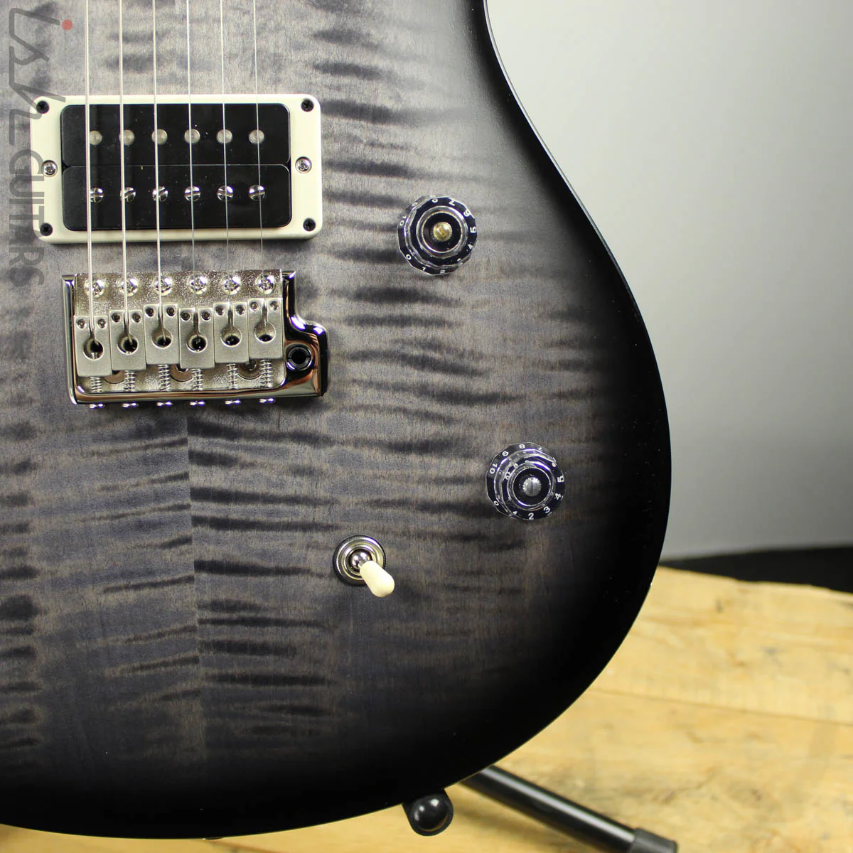 2019 Paul Reed Smith PRS CE 24 Custom Grey Black Smokewrap Satin - Image 3