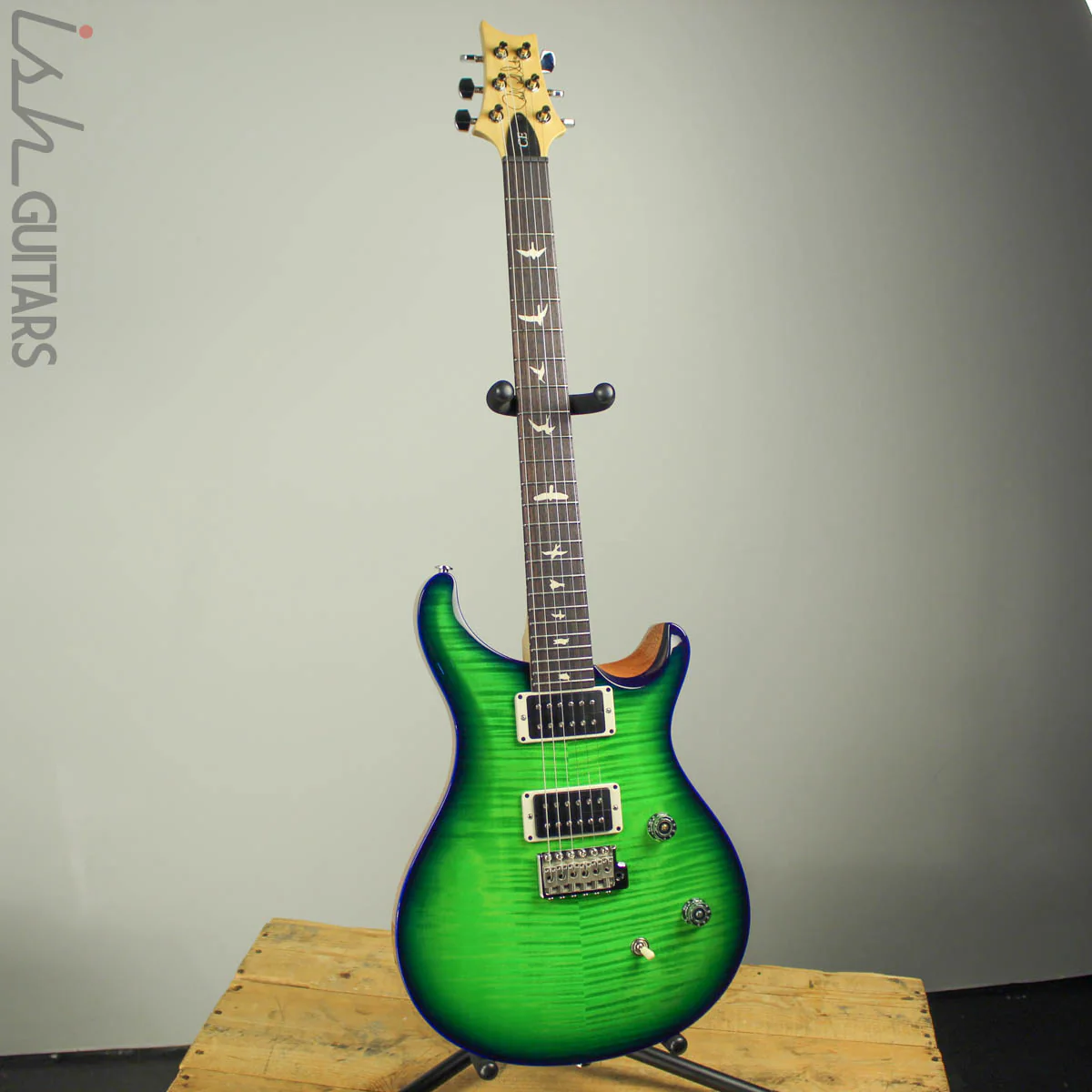 2019 Paul Reed Smith PRS CE 24 Custom Color Eriza Verde Blue Wrap Burst - Image 2