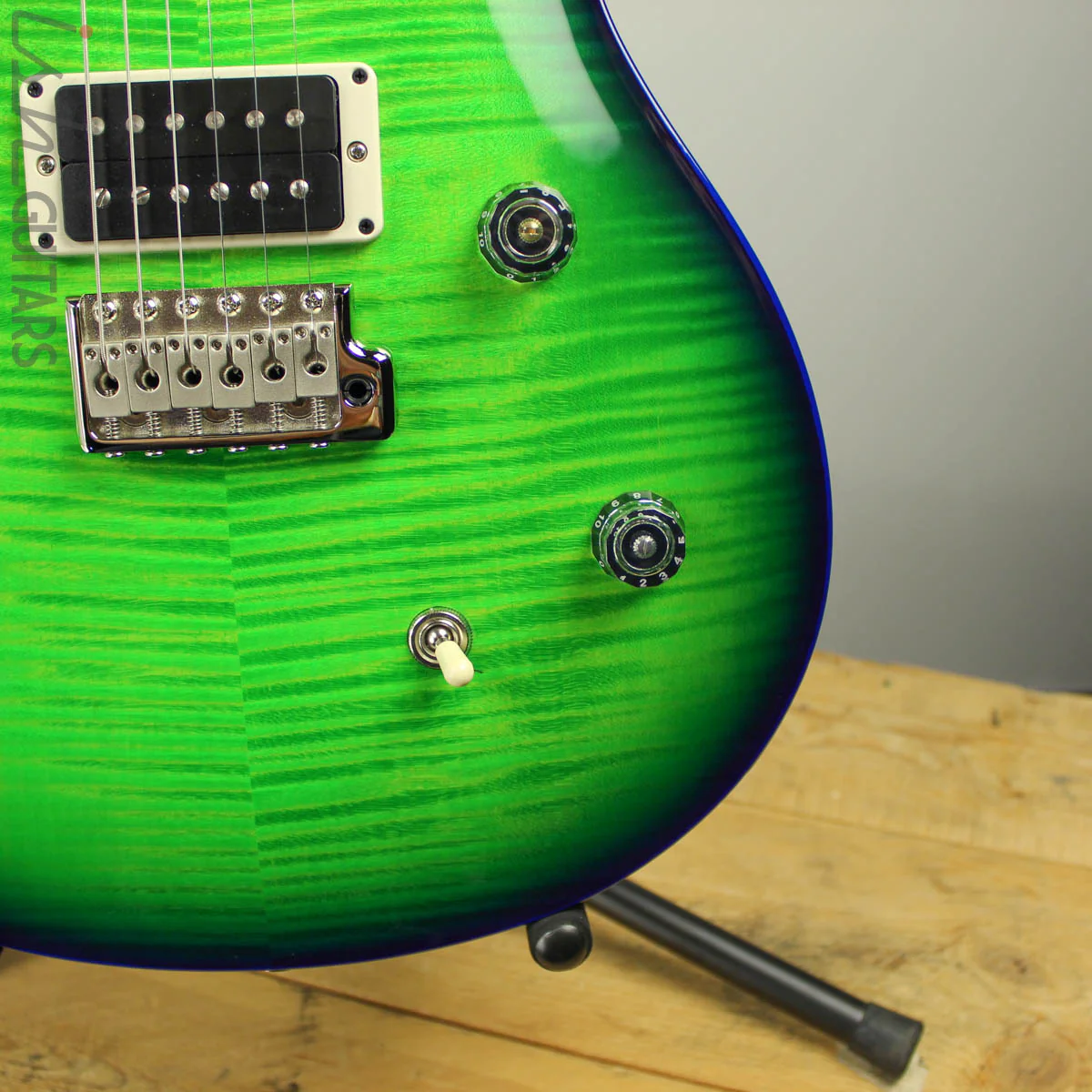 2019 Paul Reed Smith PRS CE 24 Custom Color Eriza Verde Blue Wrap Burst - Image 3