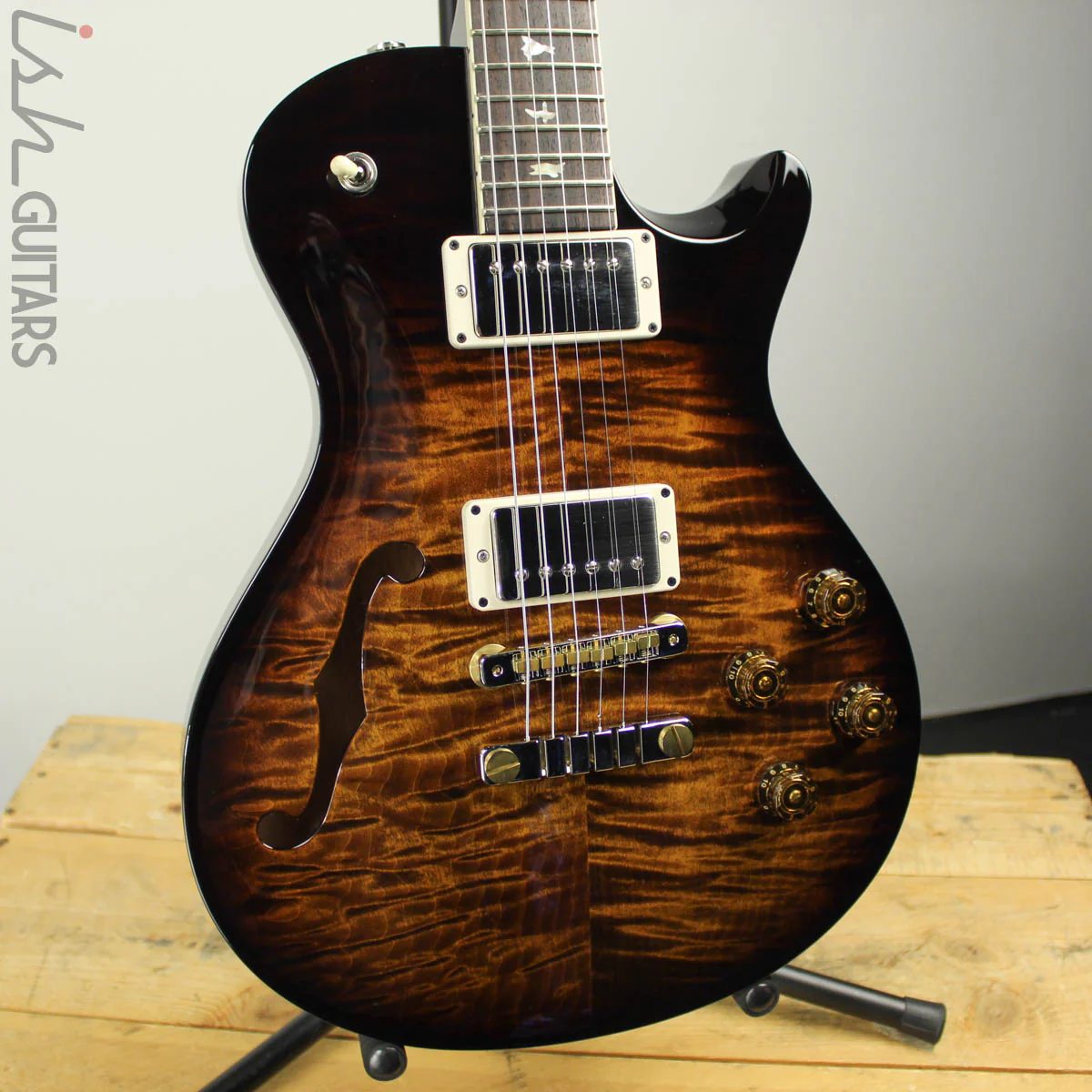 2019 Paul Reed Smith PRS McCarty 594 Singlecut Semi-hollow Limited Black Gold Burst